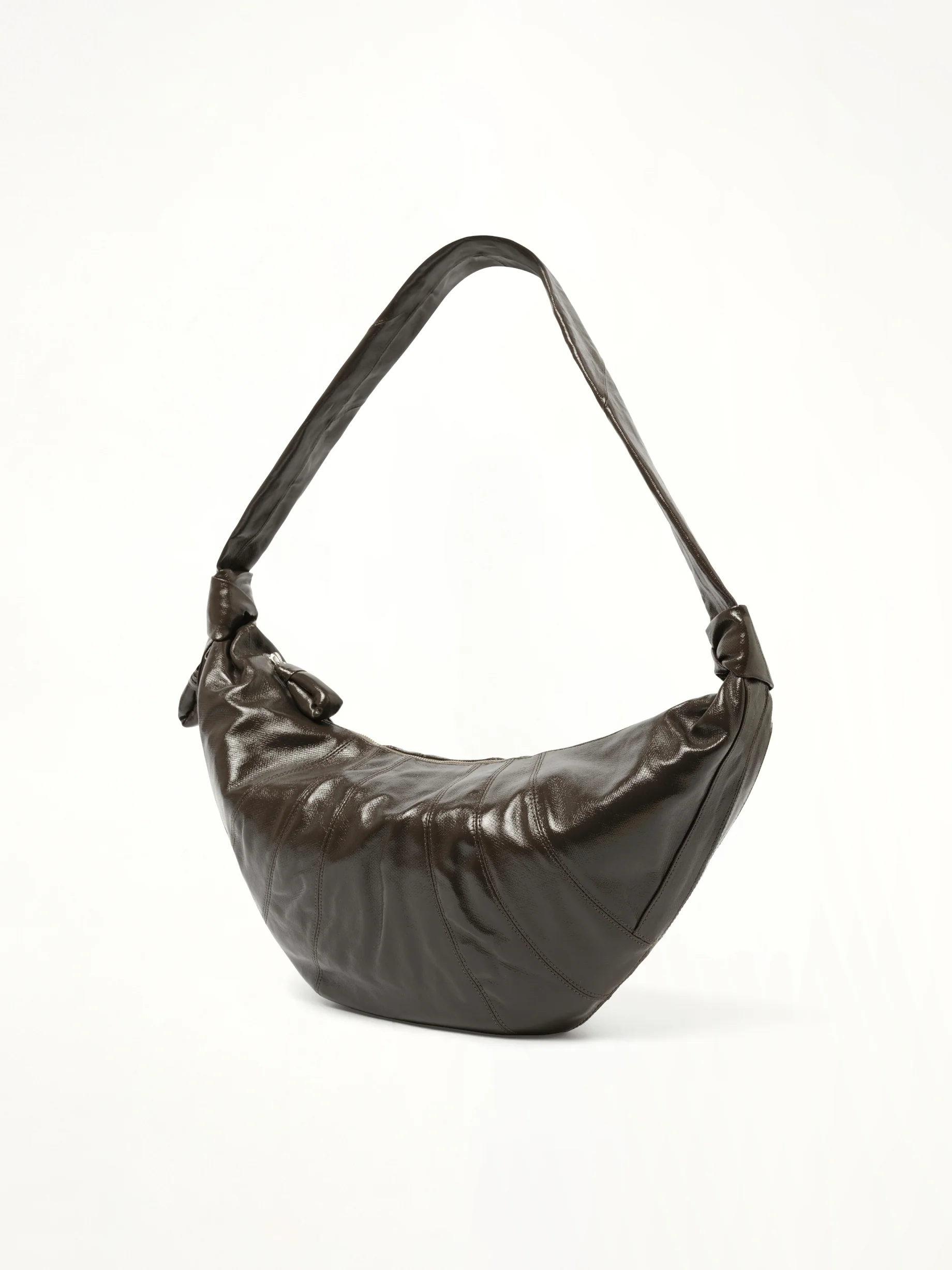 Large Croissant Bag in Dark Tobacco - Image 2