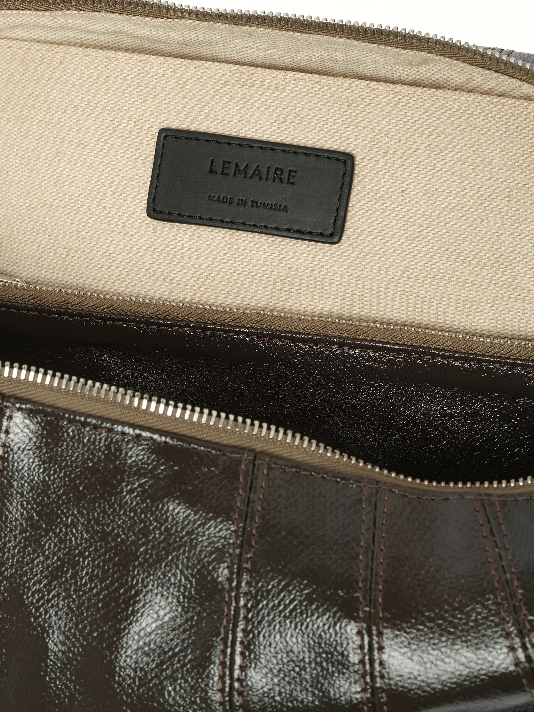 Large Croissant Bag in Dark Tobacco - Image 3