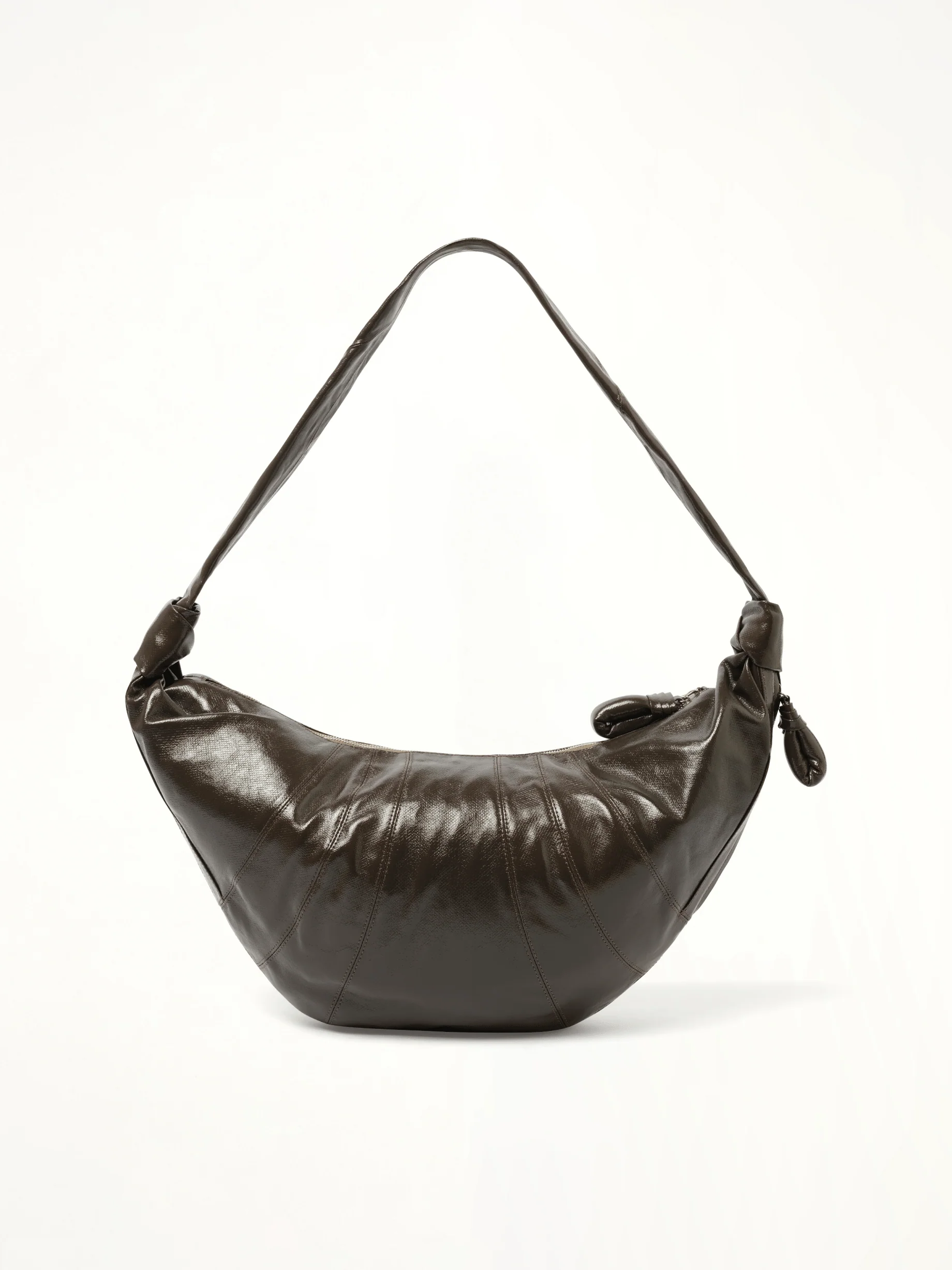 Large Croissant Bag in Dark Tobacco - Image 5
