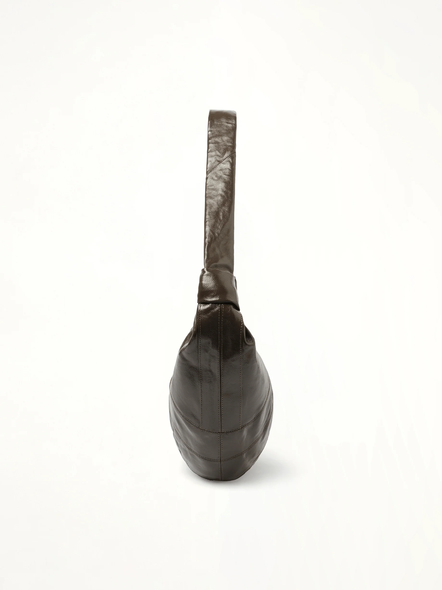 Large Croissant Bag in Dark Tobacco - Image 6