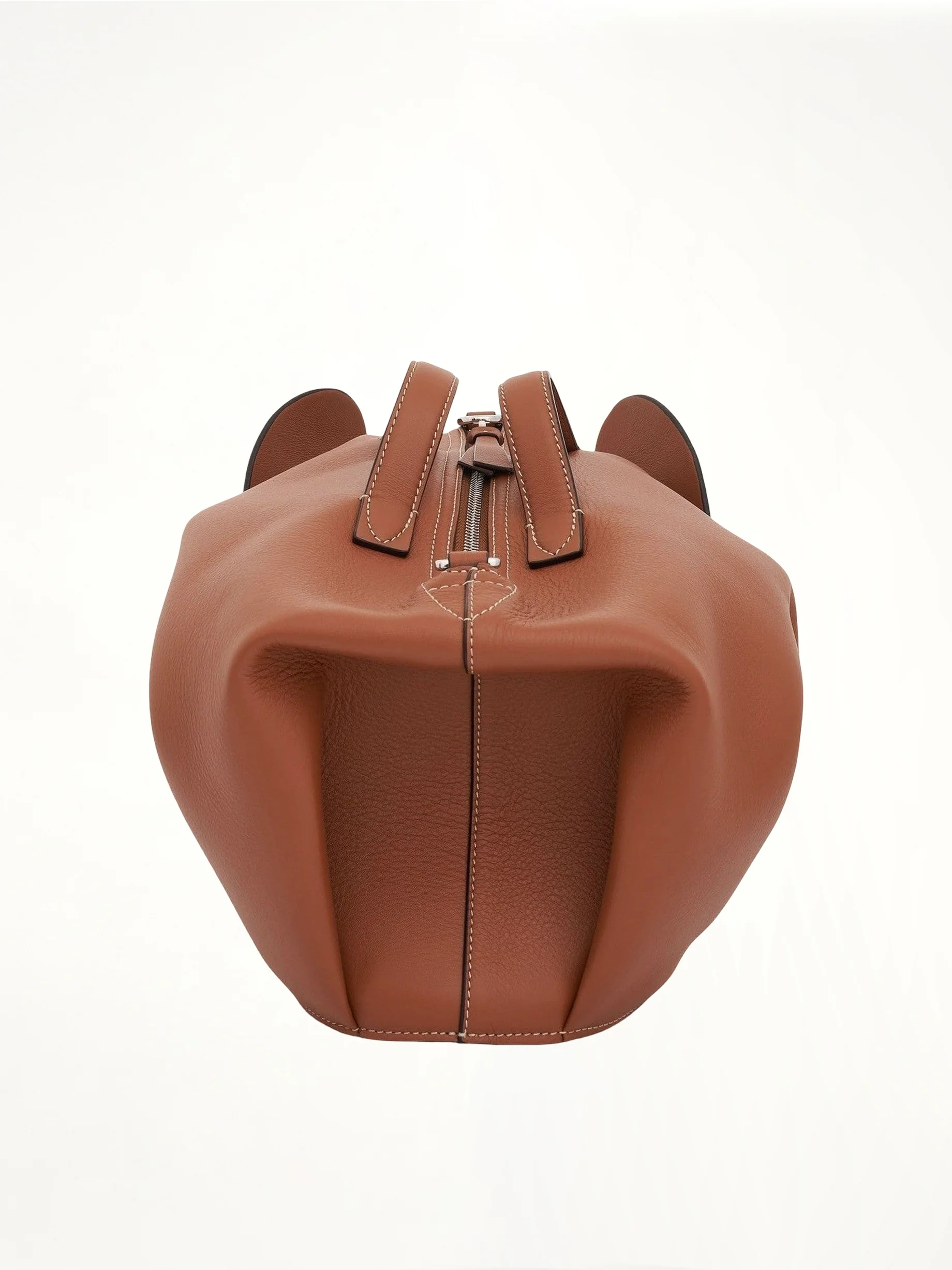 Large Elephant Bag in Classic Calfskin in Tan - Image 3
