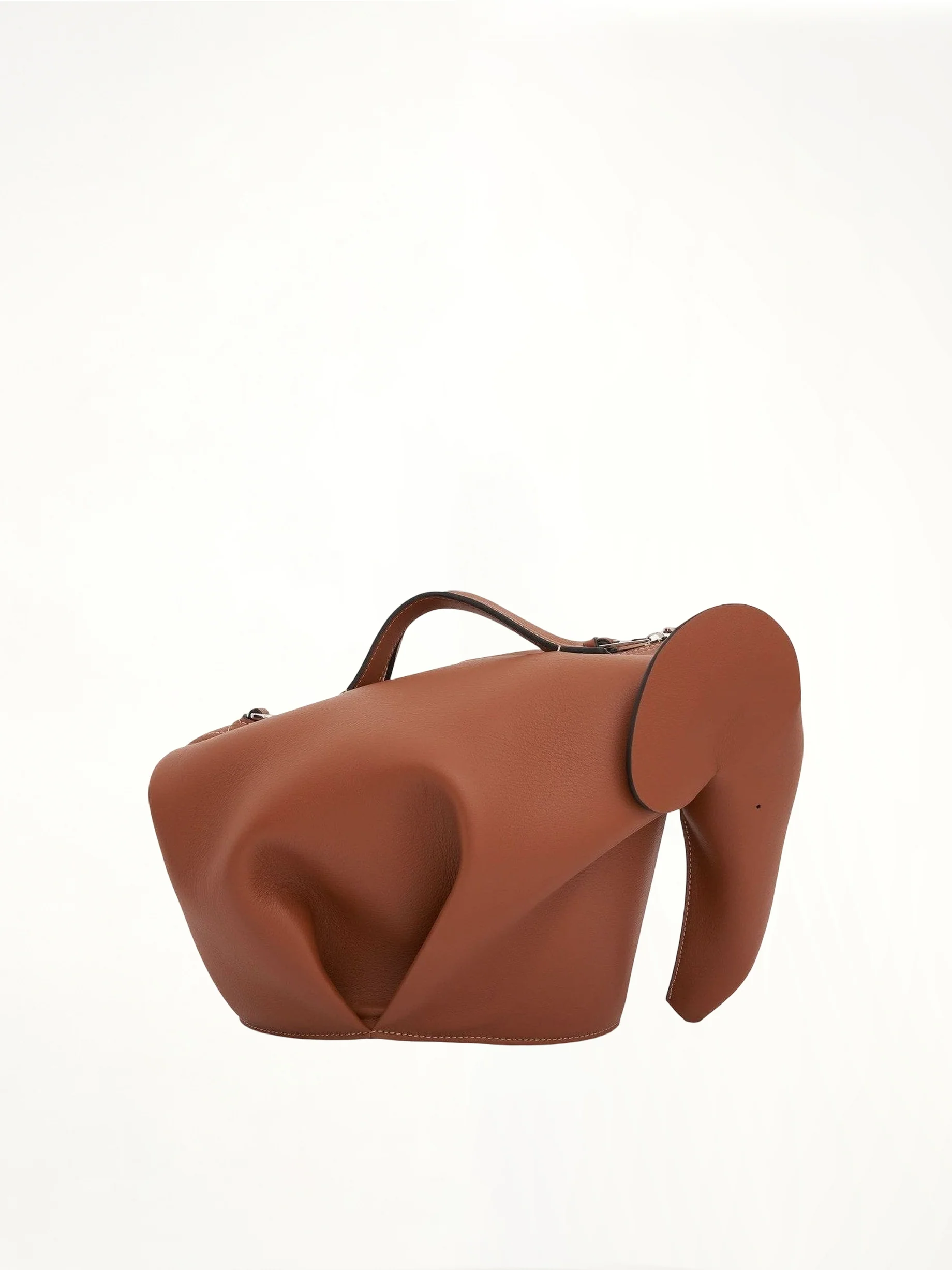 Large Elephant Bag in Classic Calfskin in Tan - Image 4