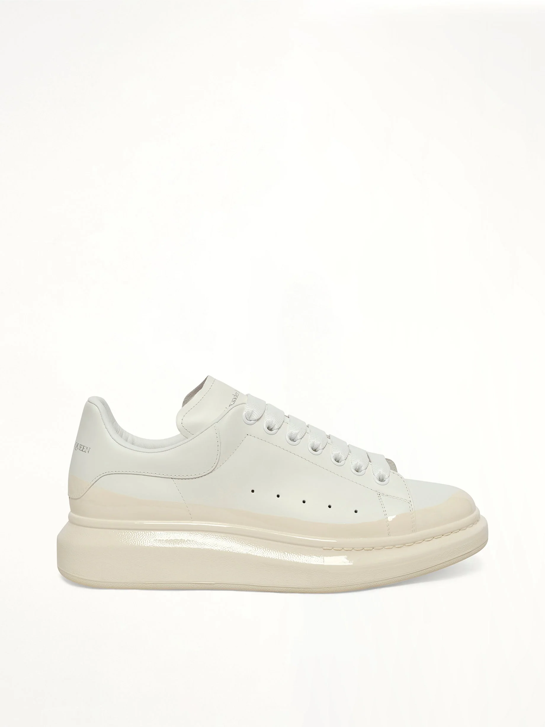 Larry Oversized Sneaker in White/Latte