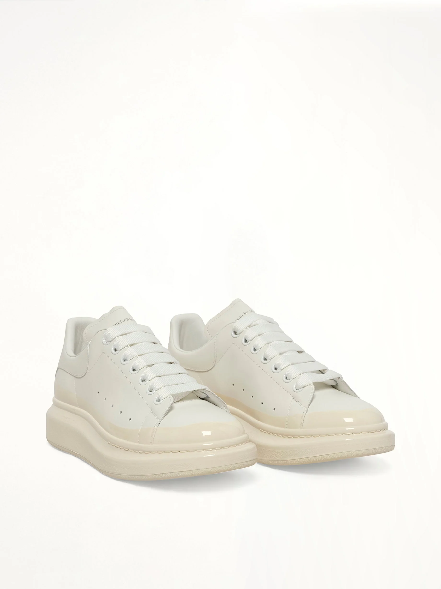Larry Oversized Sneaker in White/Latte - Image 2