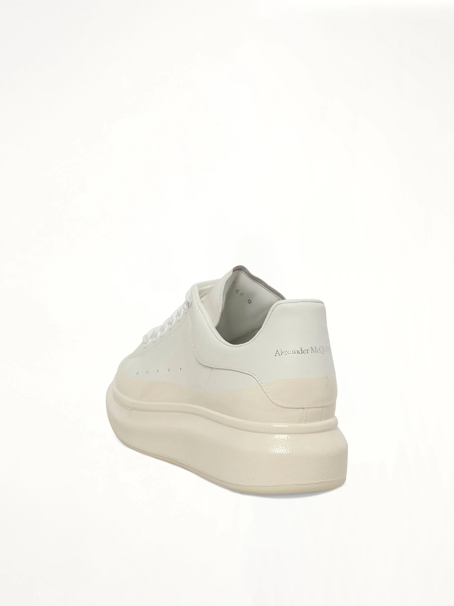 Larry Oversized Sneaker in White/Latte - Image 3