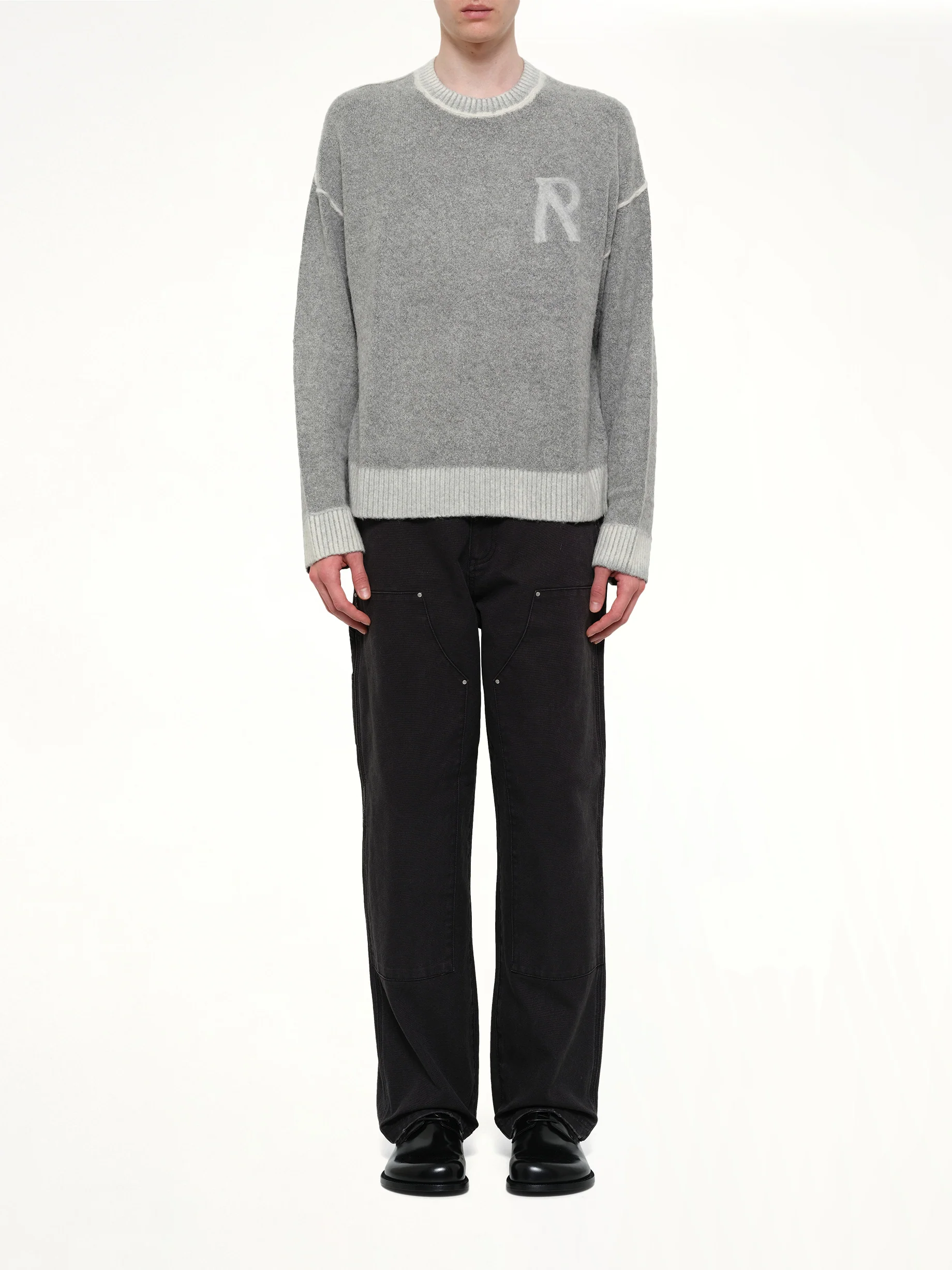 Laurel Knit Sweatshirt in Sun Fade Grey - Image 7
