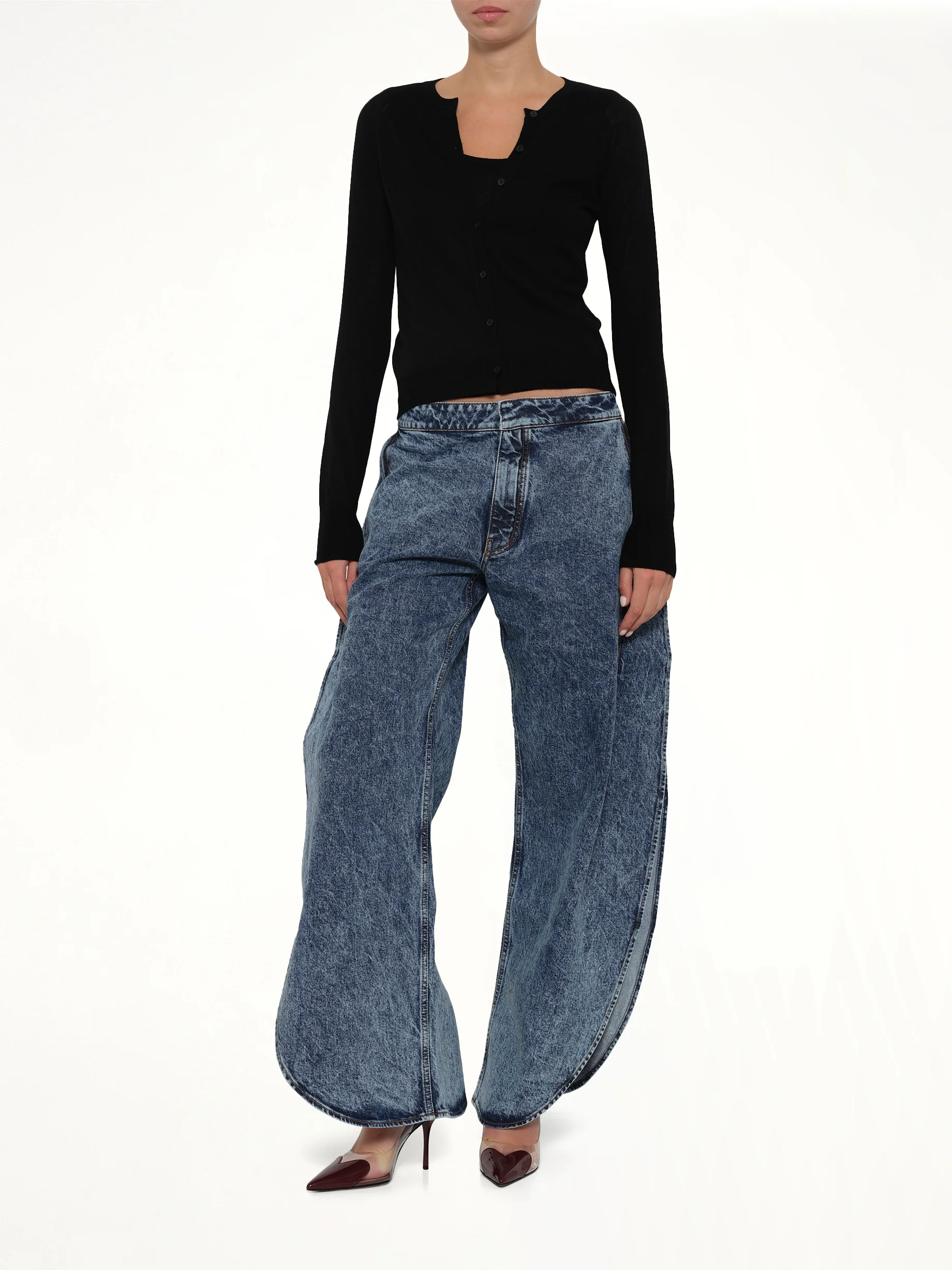 Layer Cardigan in Black - Image 4