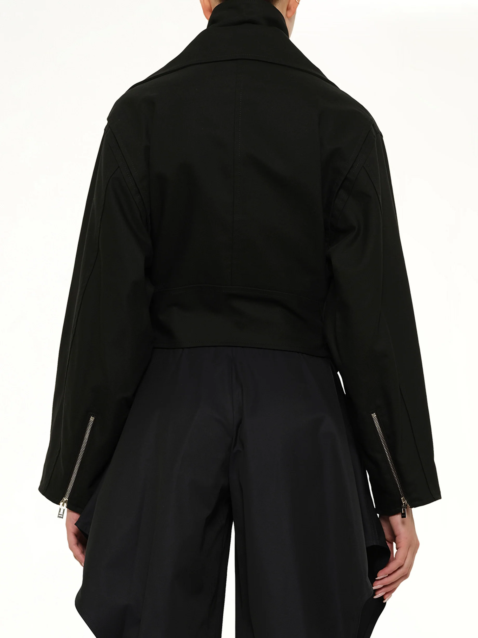 Layered Biker in Black - Image 5
