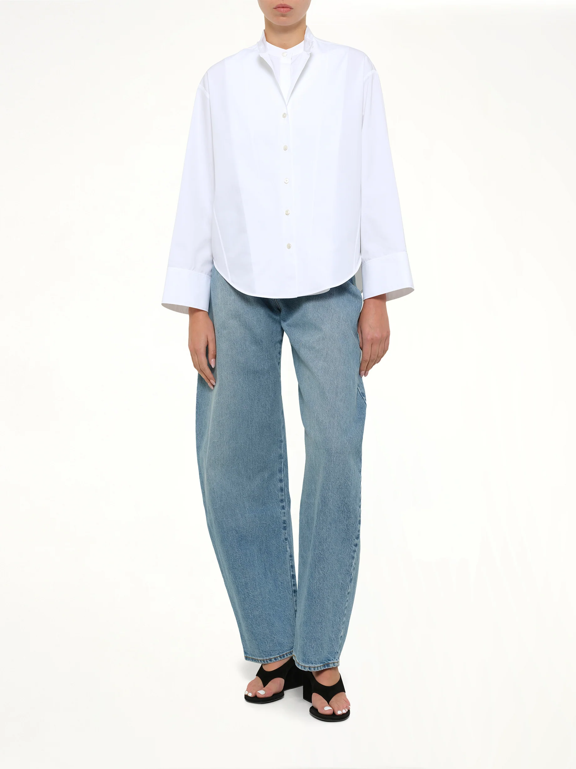 Layered Shirt in White - Image 4