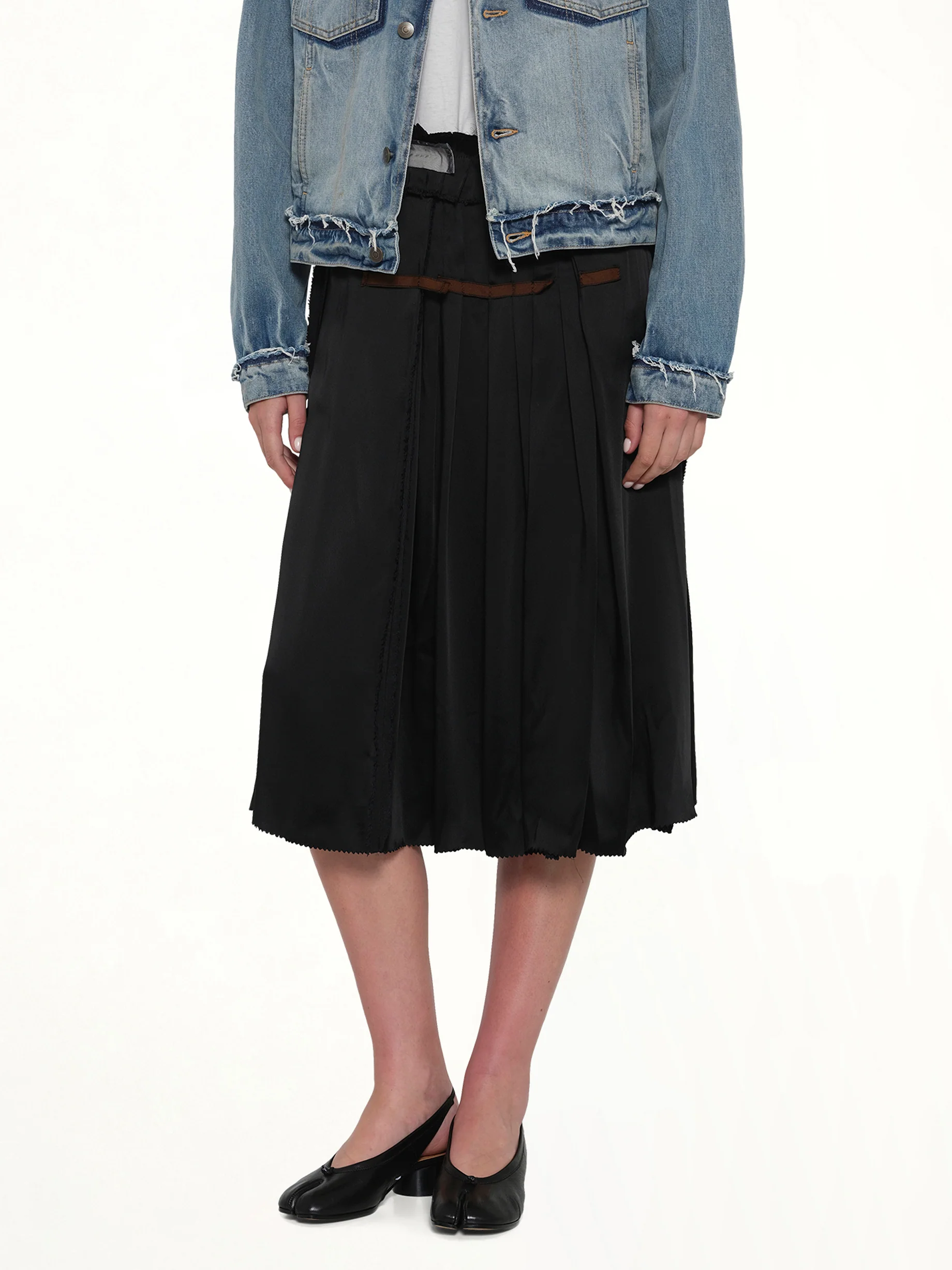 Layered Skirt in Black - Image 6