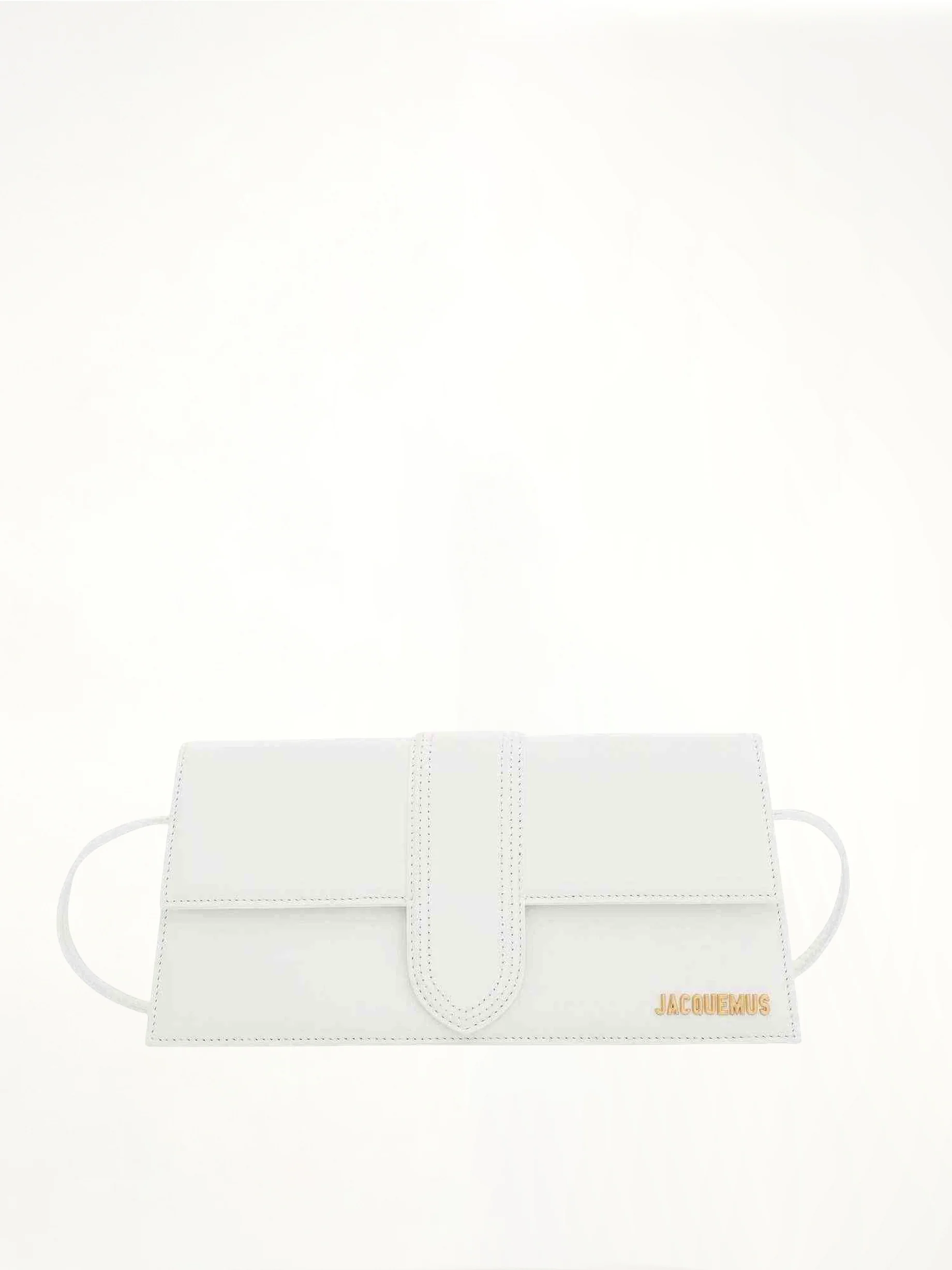 Le Bambino Long Leather Bag in White