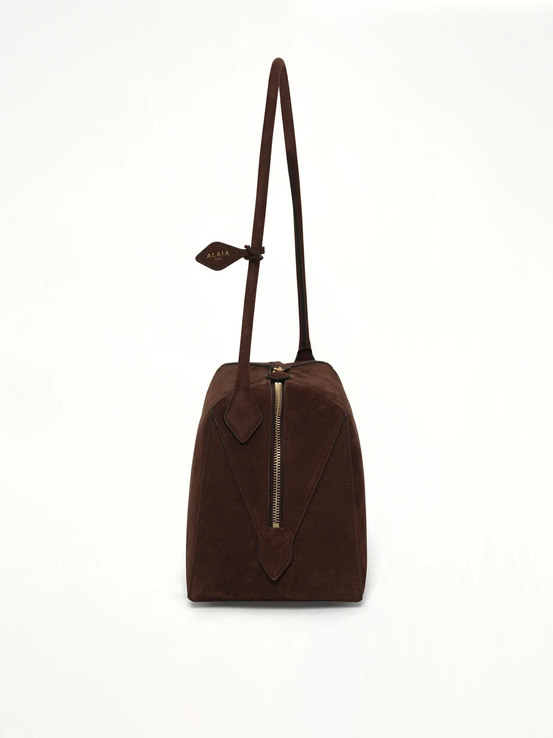 Le Bouledogue Medium Bag in Brun Fonce - Image 3