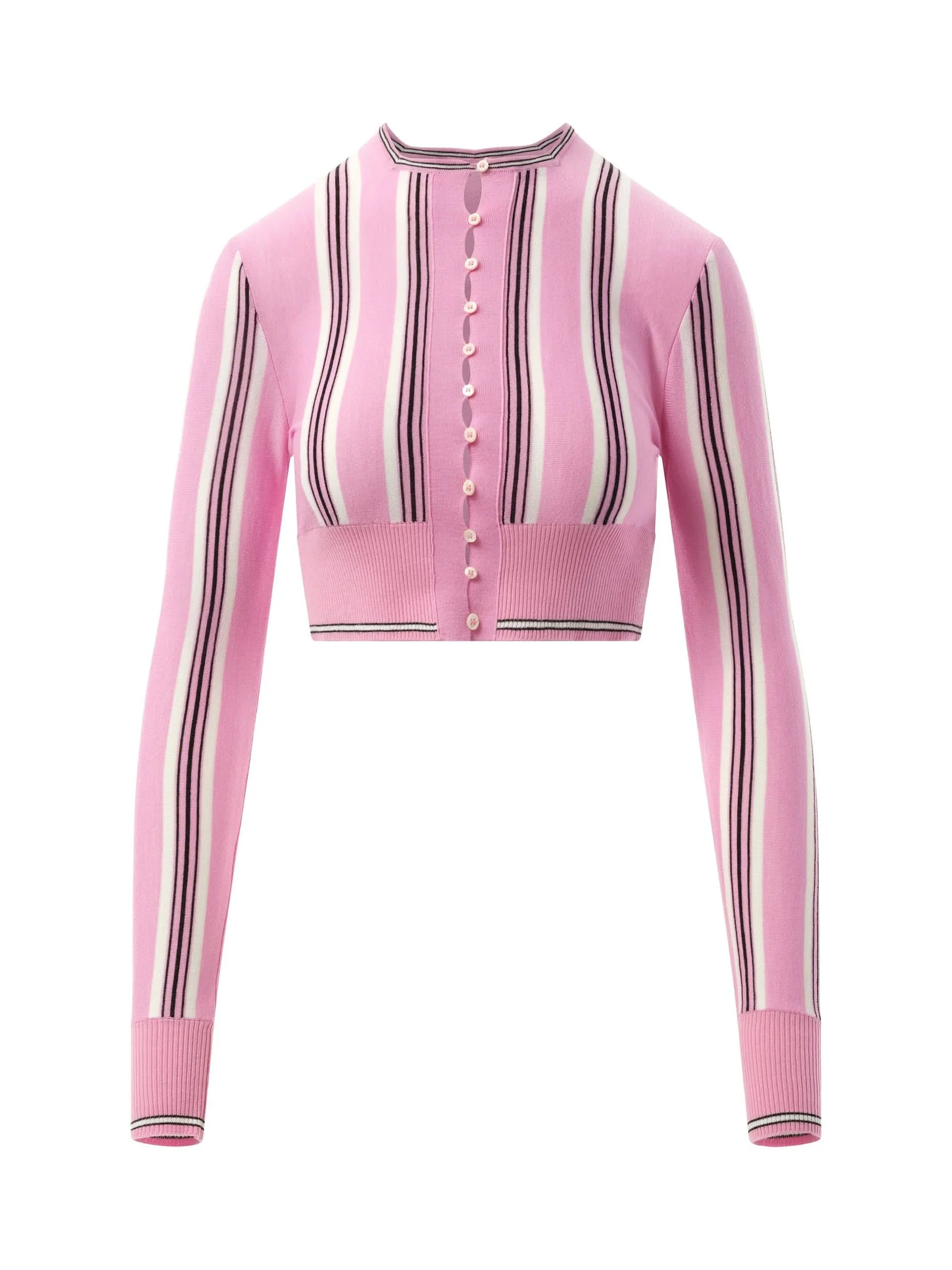 Le Cardigan Spiaggia in Pink/Multicolour - Image 2