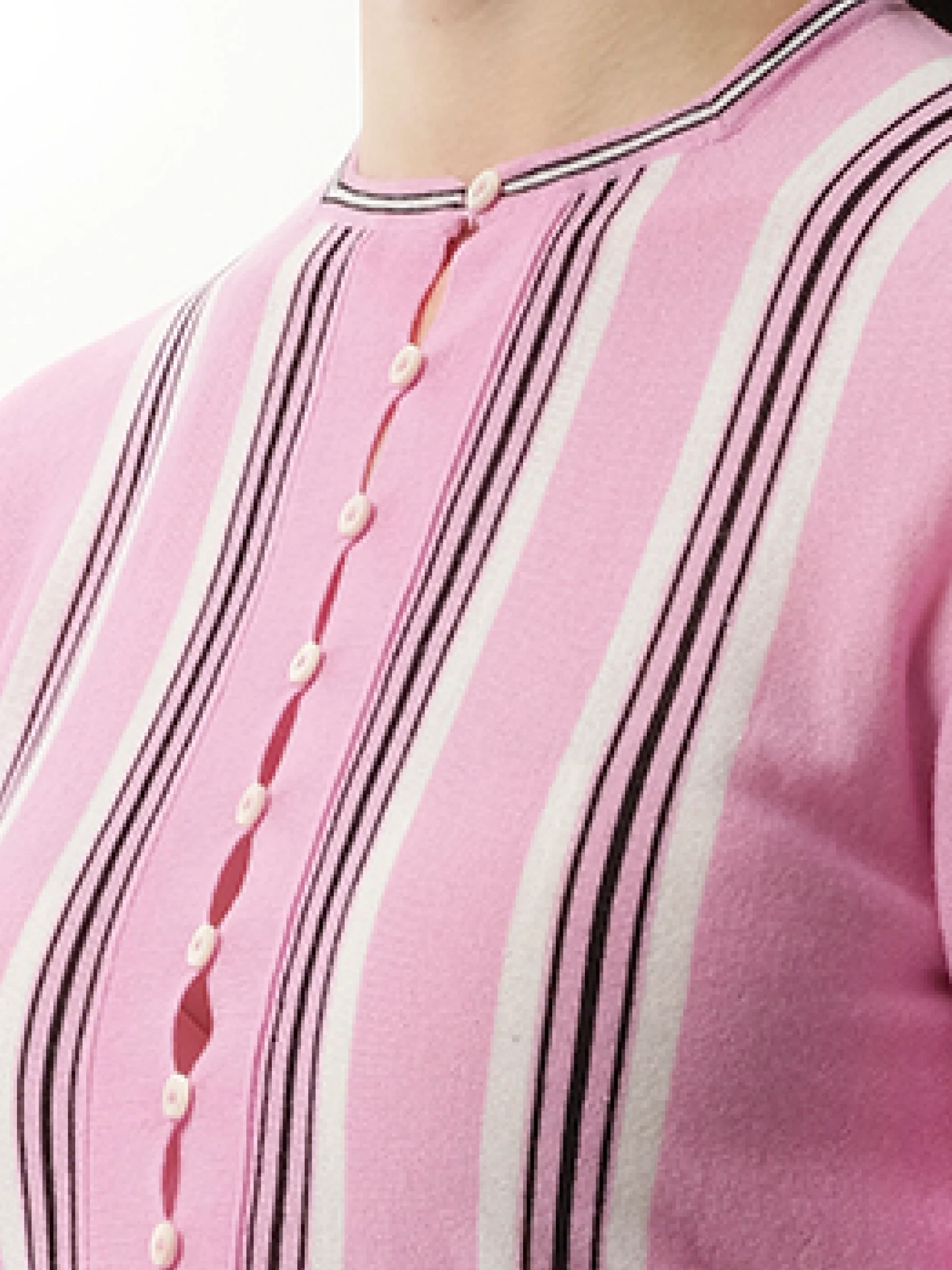 Le Cardigan Spiaggia in Pink/Multicolour - Image 3