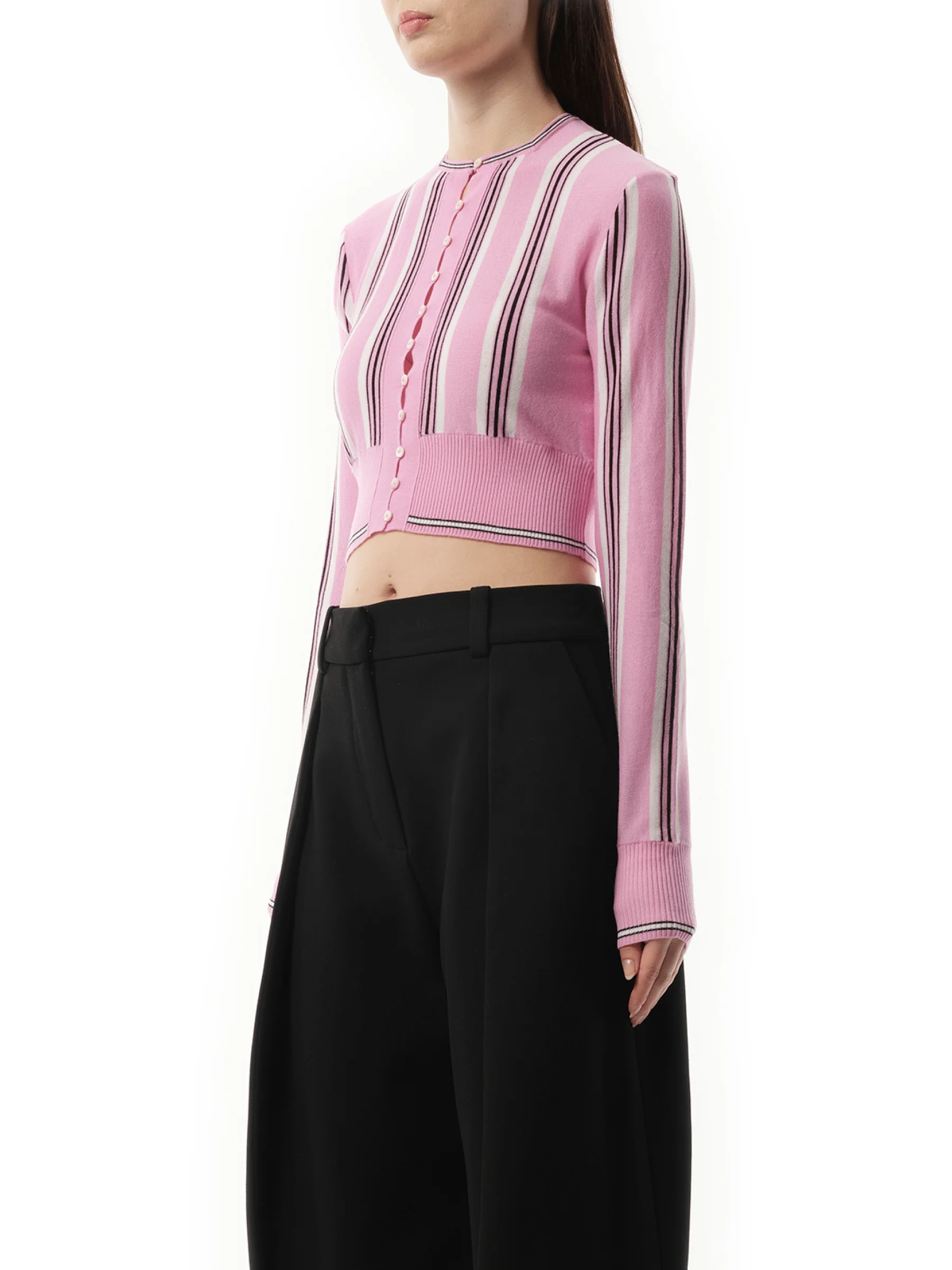 Le Cardigan Spiaggia in Pink/Multicolour - Image 5