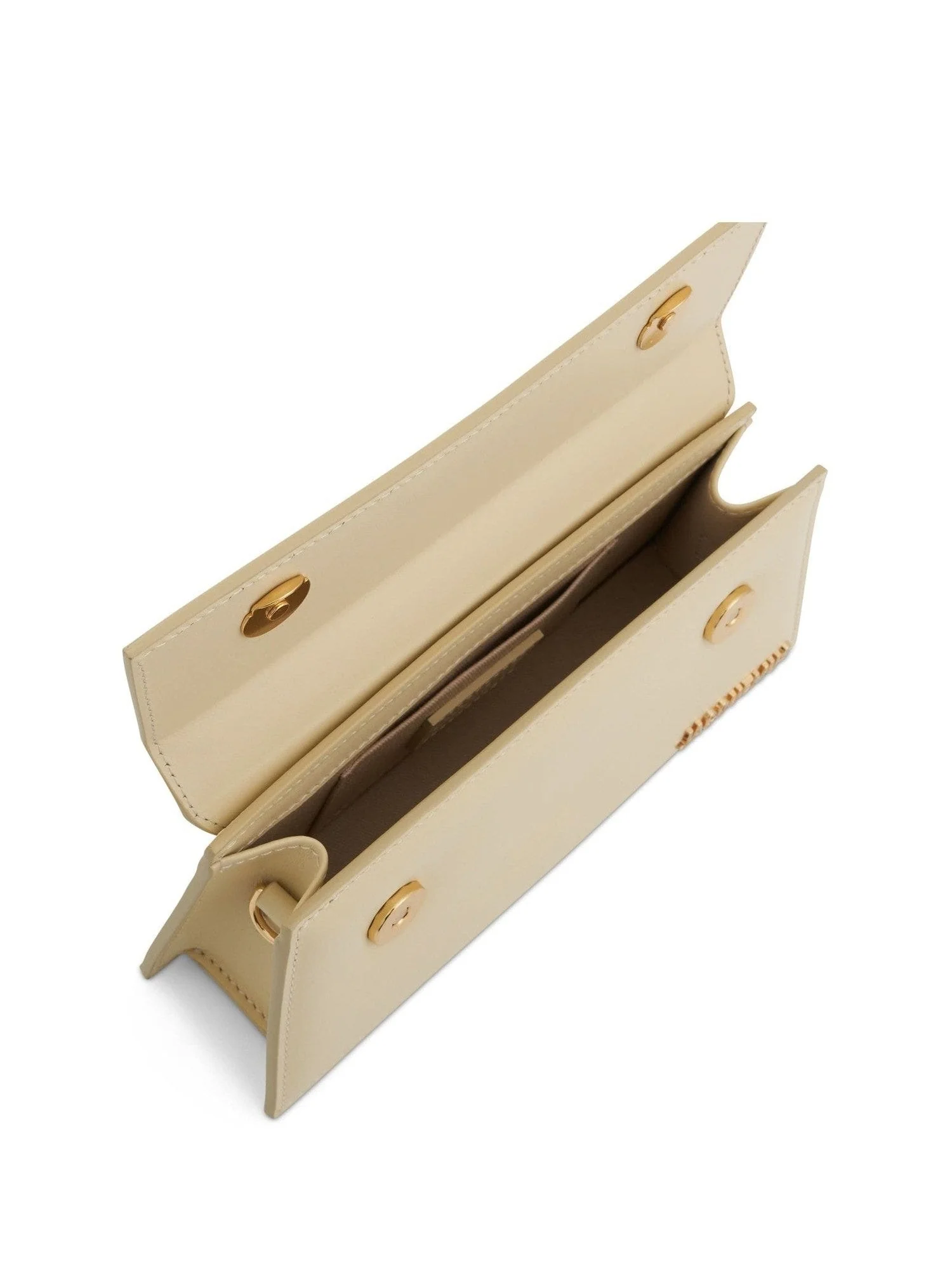 Le Chiquito Long Leather Bag in Ivory - Image 4