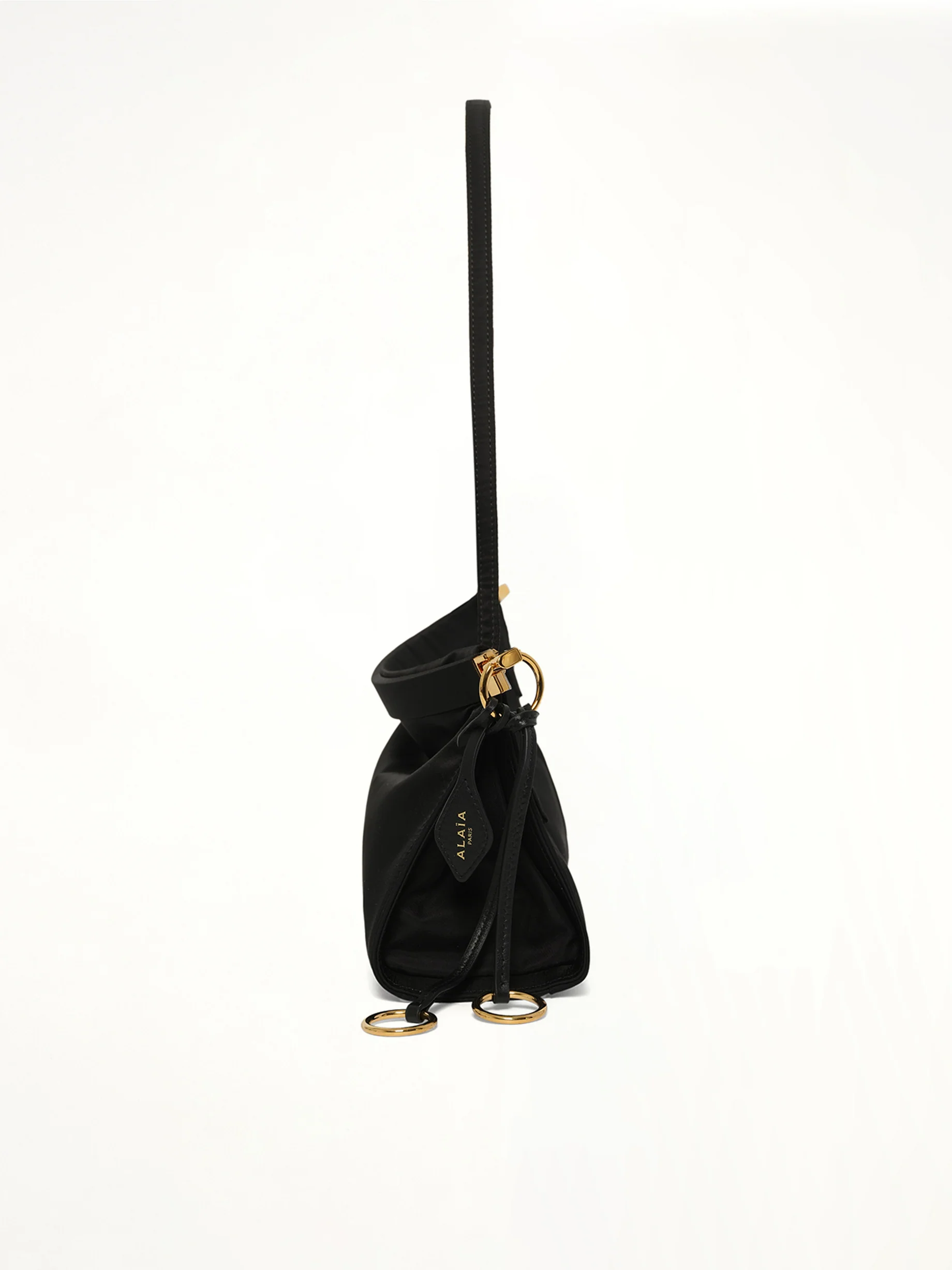 Le Click East West Nylon Shoulder Bag in Black - Image 3