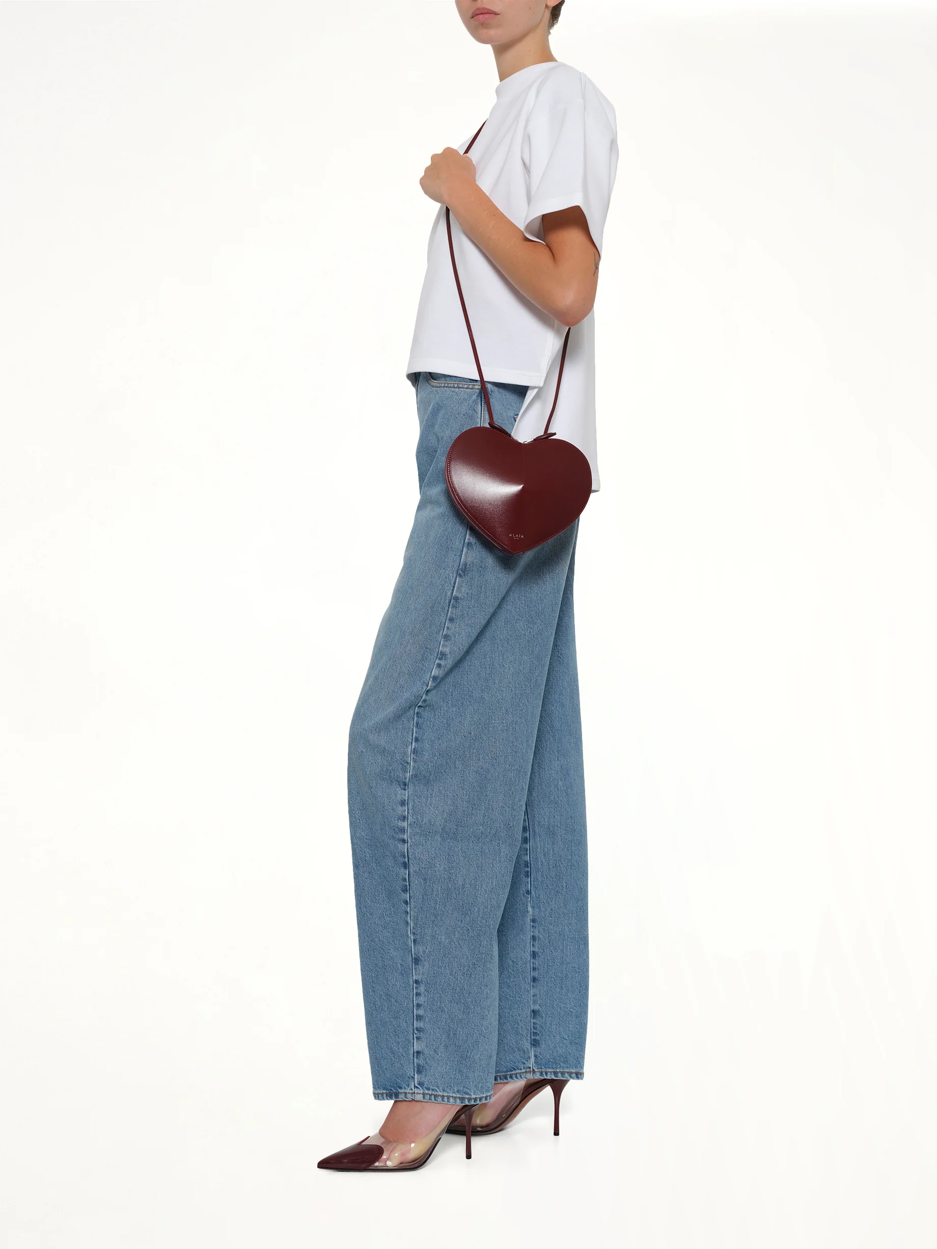 Le Coeur Bag in Rouge Grenat - Image 4