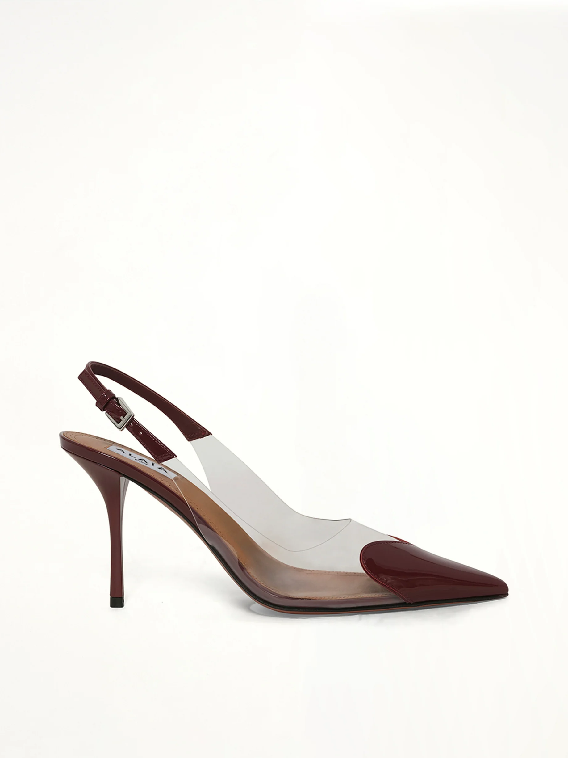 Le Coeur Slingbacks H90 in Rouge Grenat