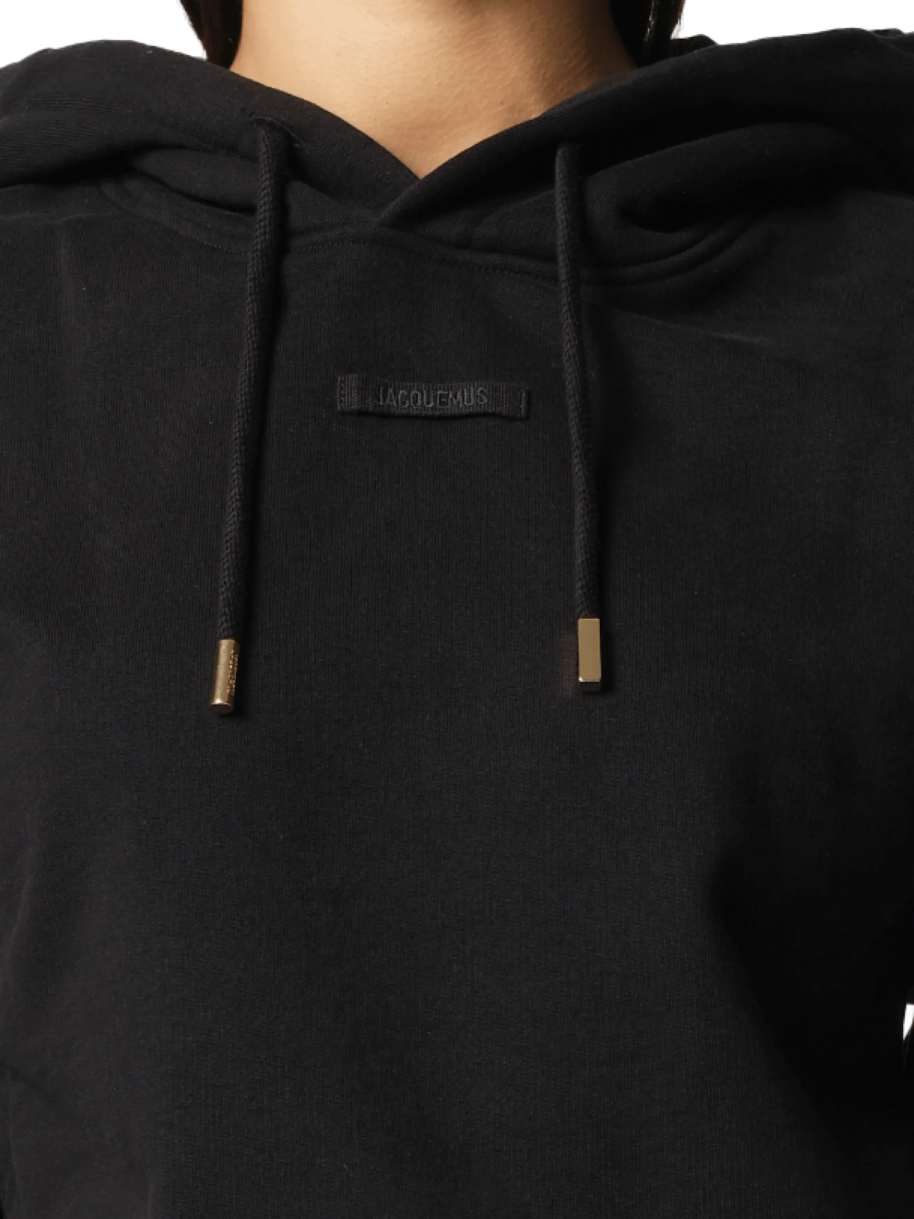 Le Hoodie Gros Grain in Black - Image 3