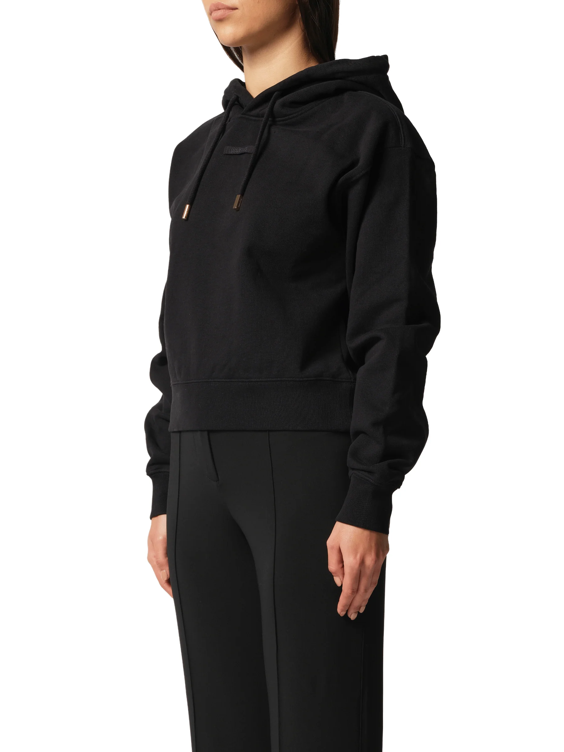 Le Hoodie Gros Grain in Black - Image 5