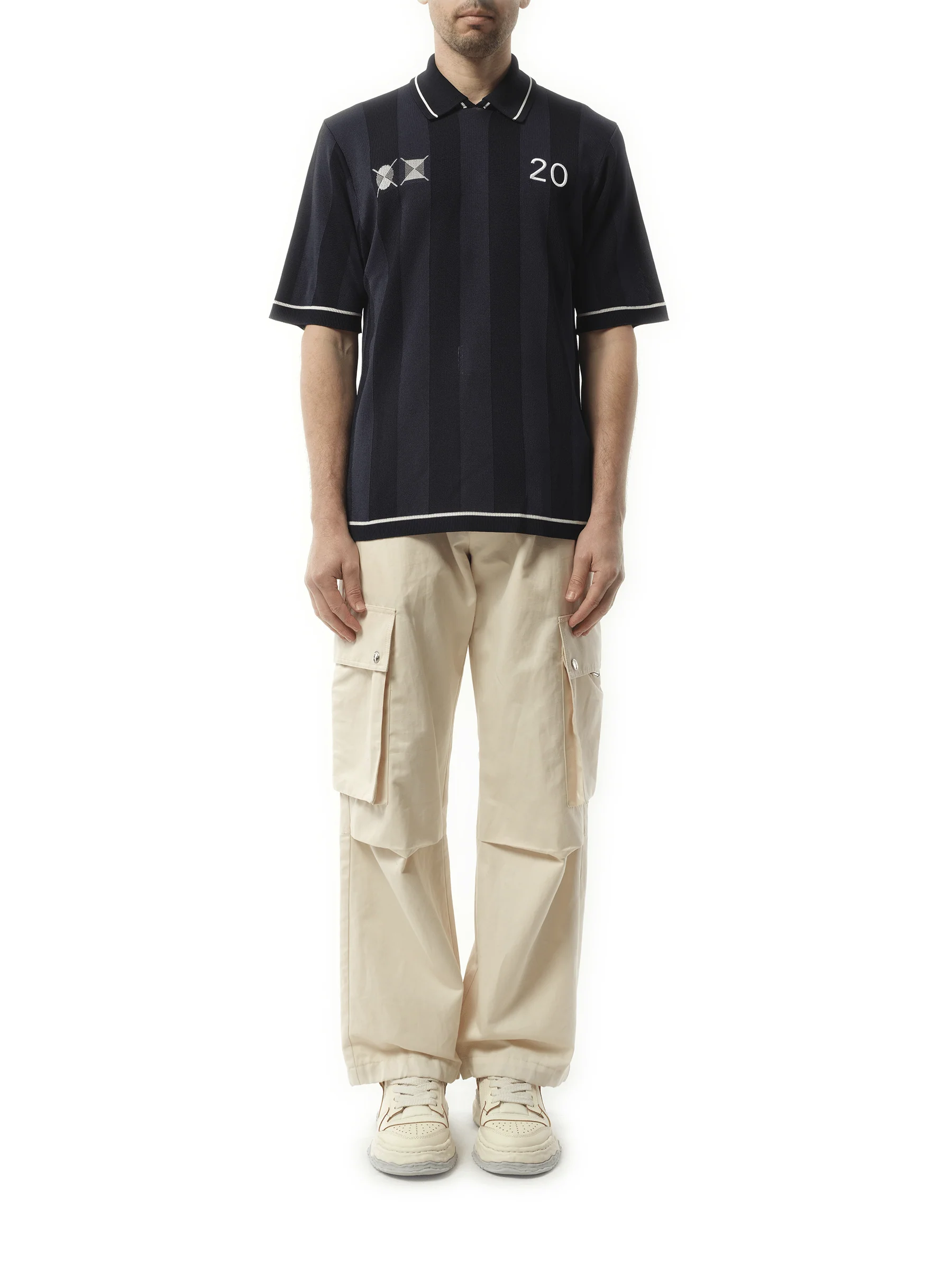 Le Polo Liga in Dark Navy - Image 4