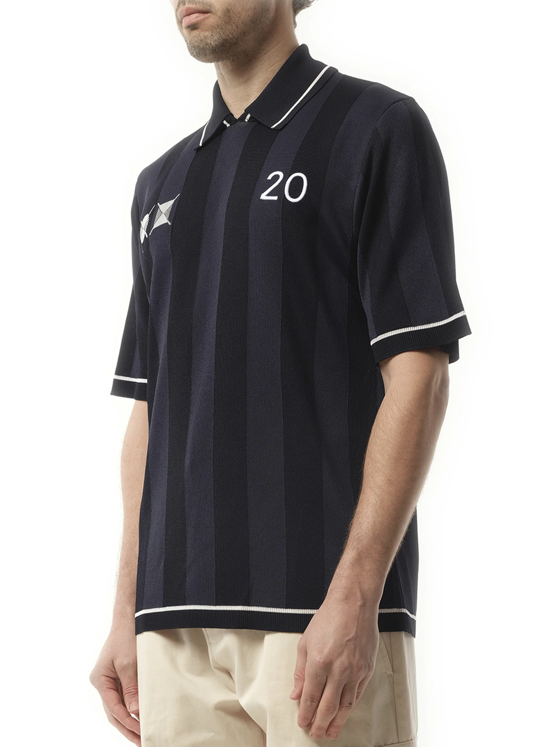 Le Polo Liga in Dark Navy - Image 5