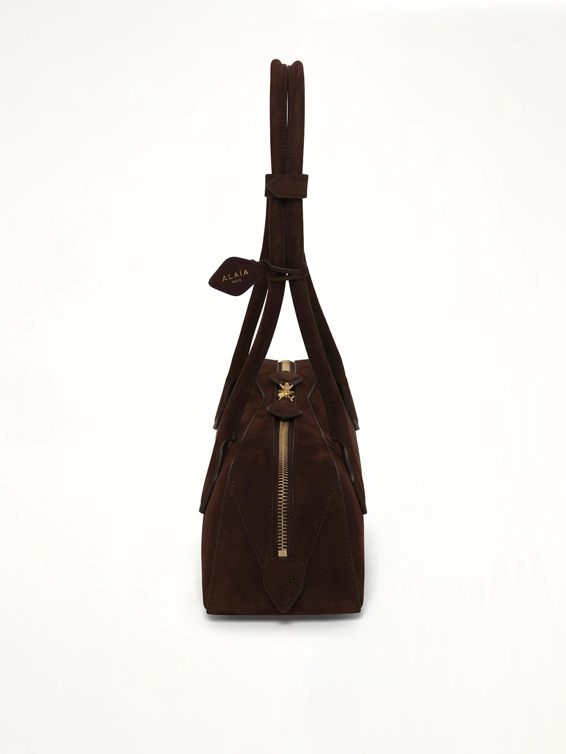 Le Teckel Medium Bag in Brun Fonce - Image 3