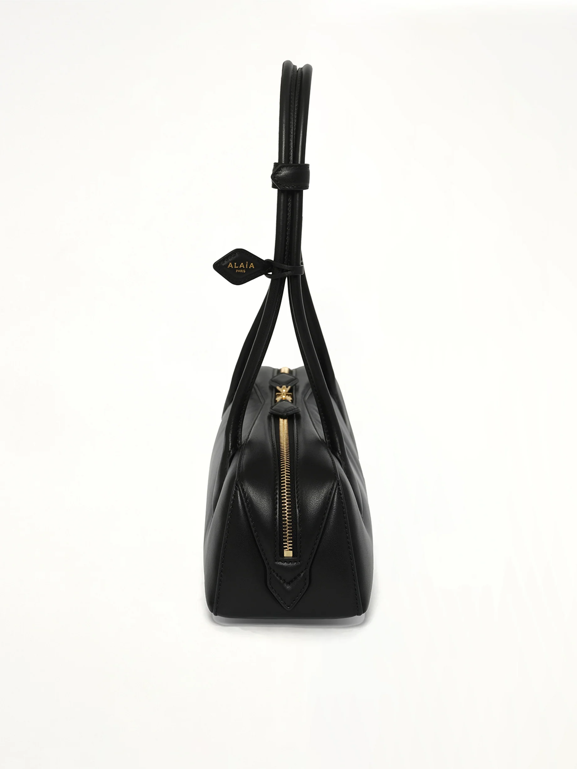Le Teckel Medium Padded Bag in Black - Image 3