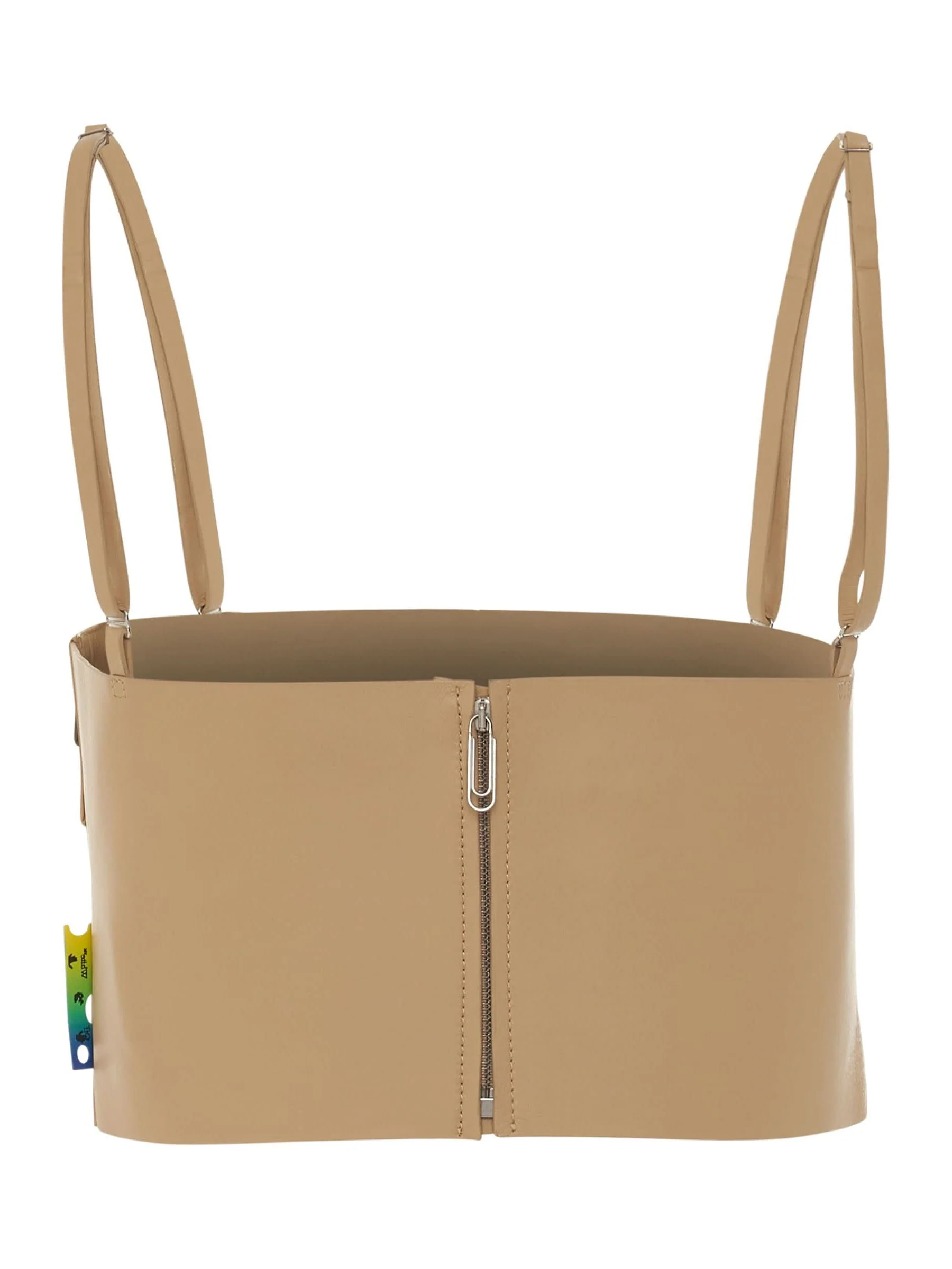Leather Bustier in Camel - Image 4