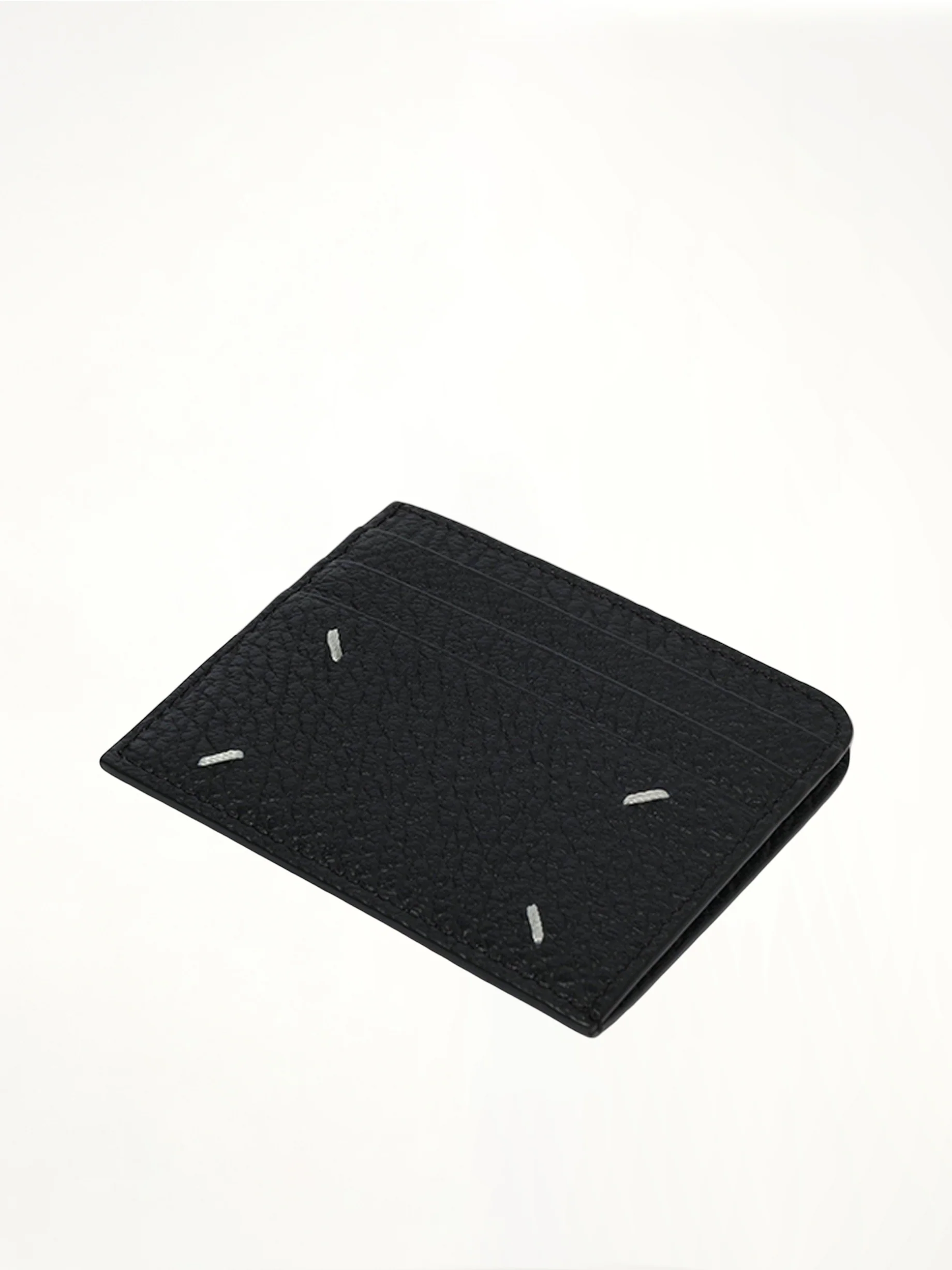 Four Stitches Card Holder in Black - Image 3