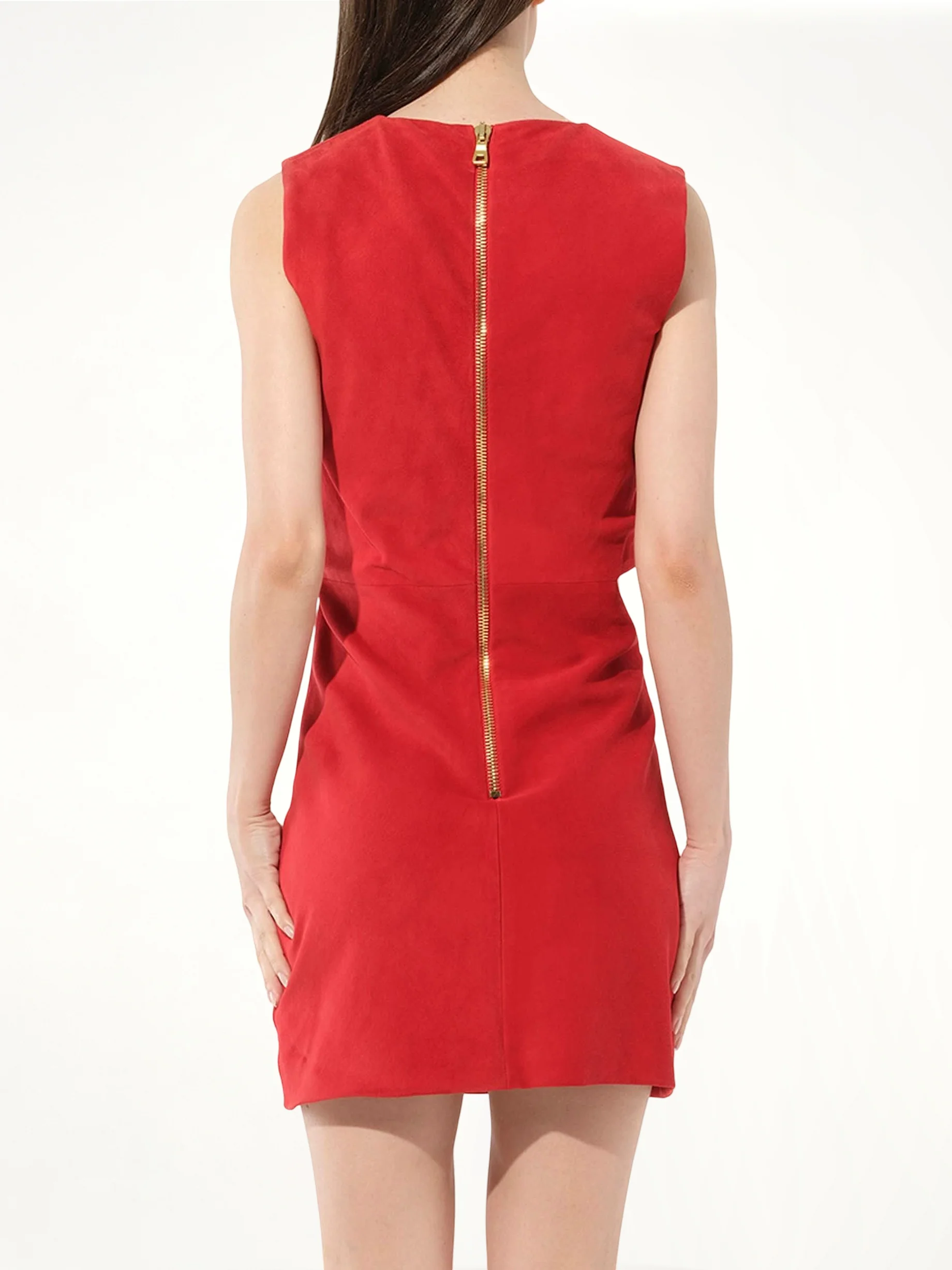 Leather Dress in Red - Image 6
