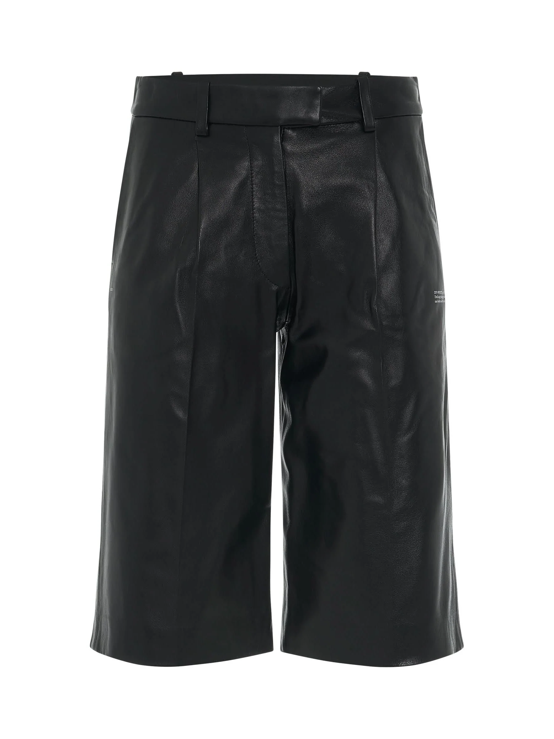 Leather Formal Shorts in Black