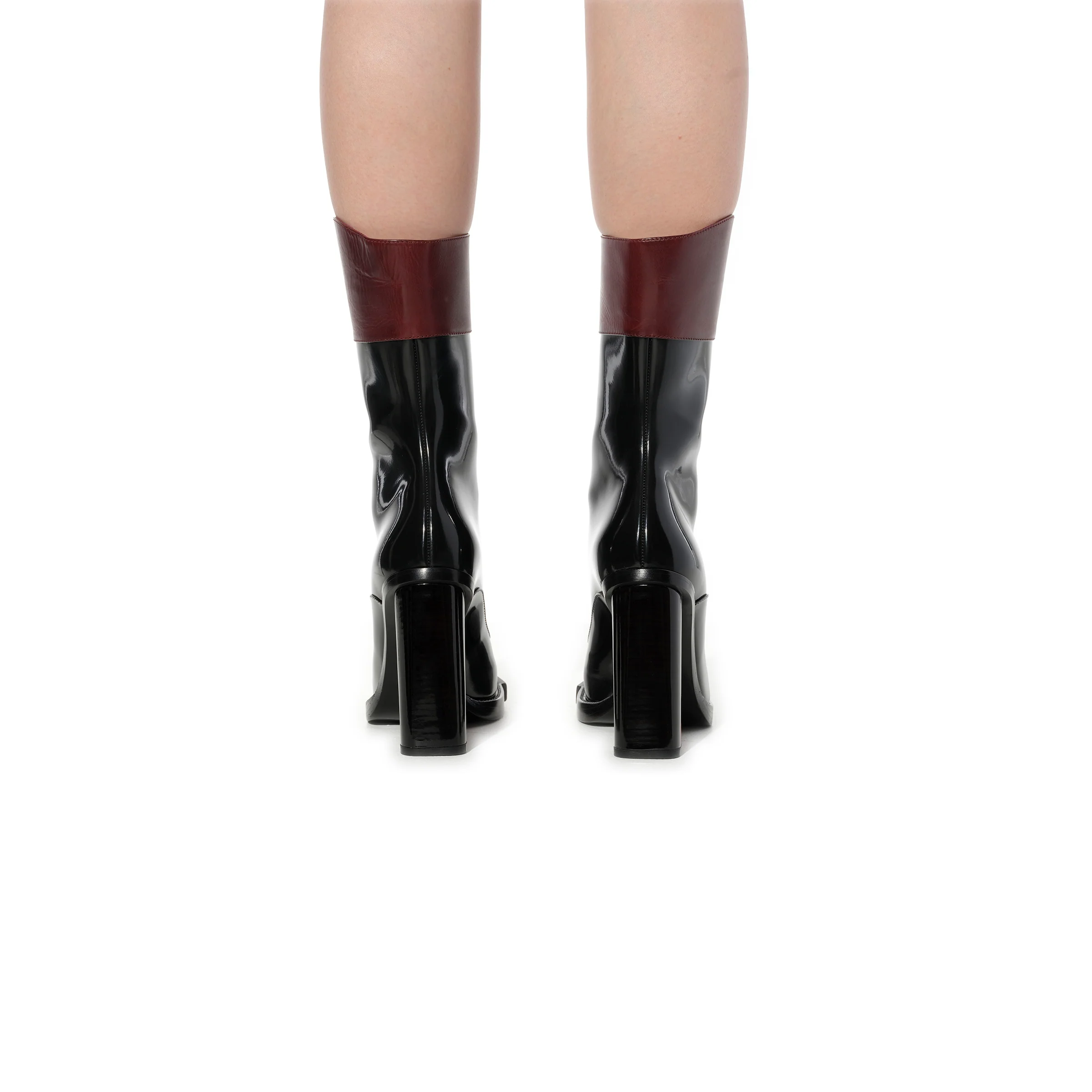 Leather Goya Boots in Black - Image 3