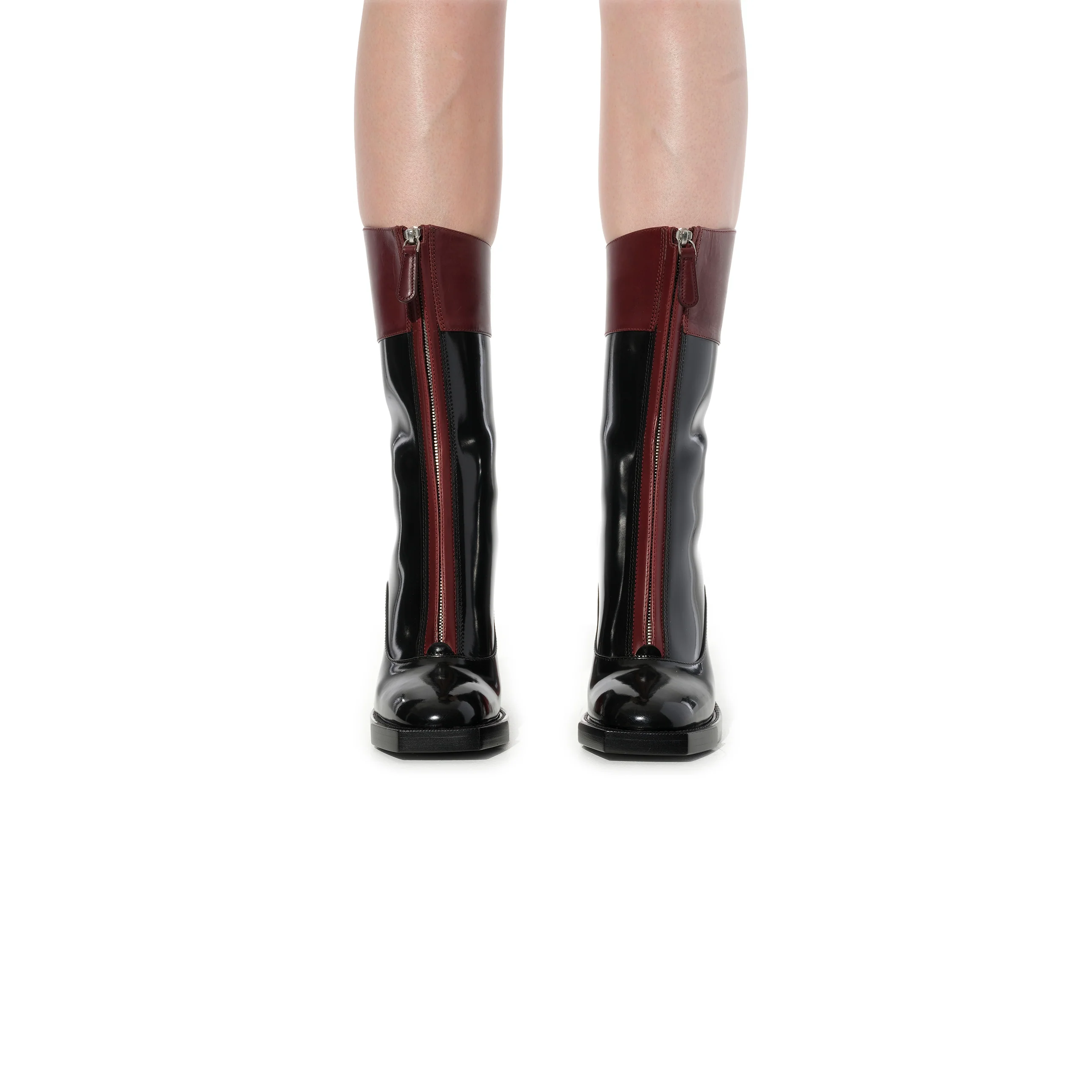 Leather Goya Boots in Black - Image 4