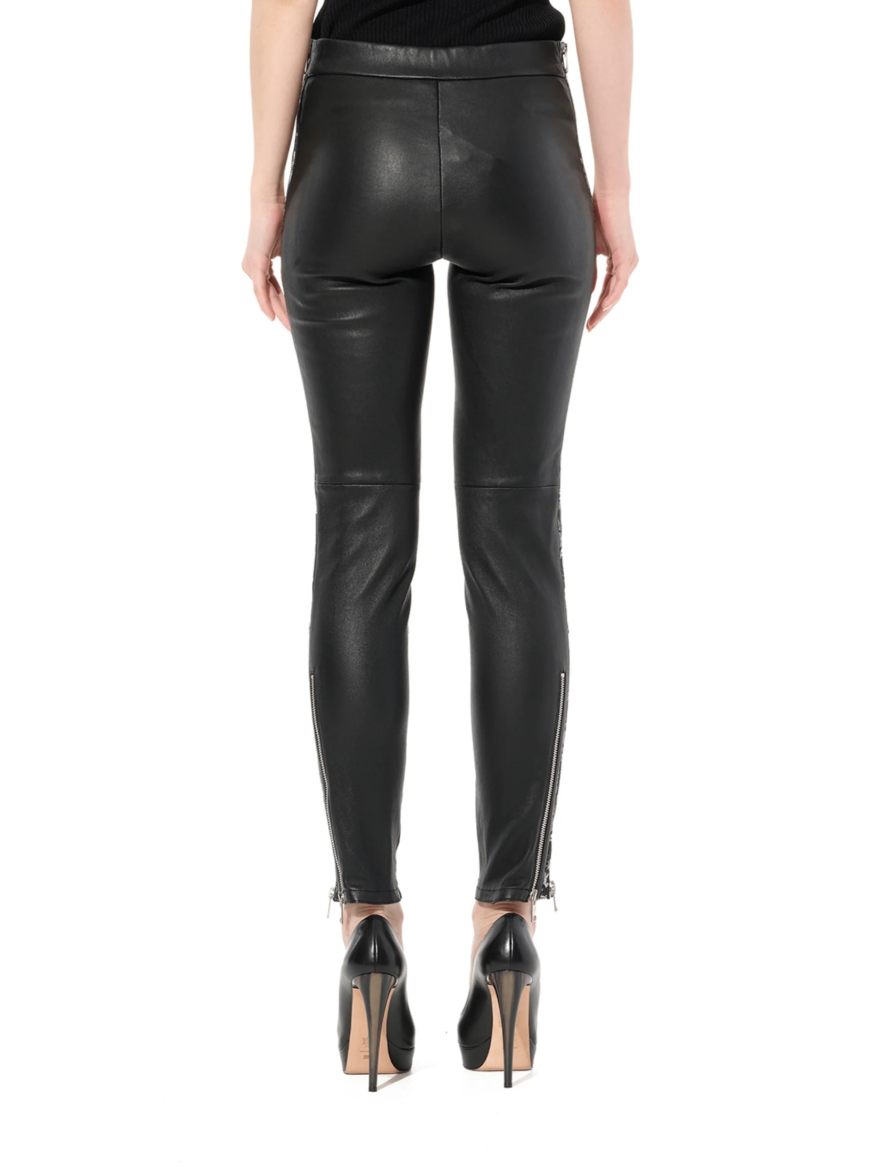 Leather Leggings in Black - Image 6