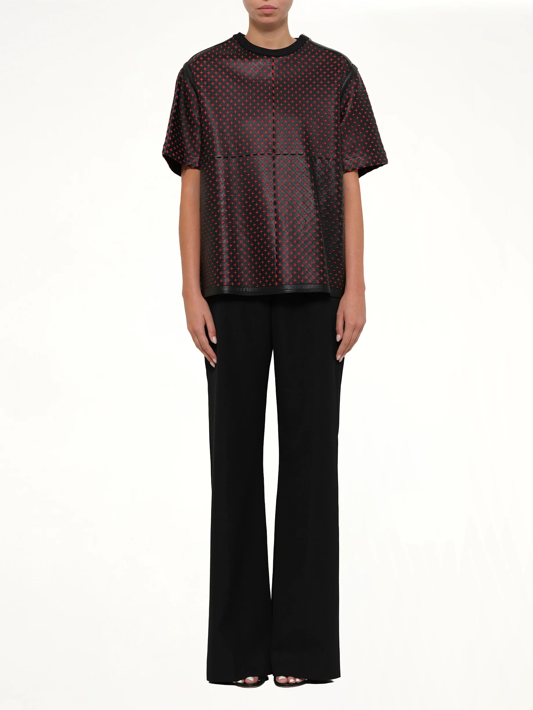 Leather Top in Black - Image 2