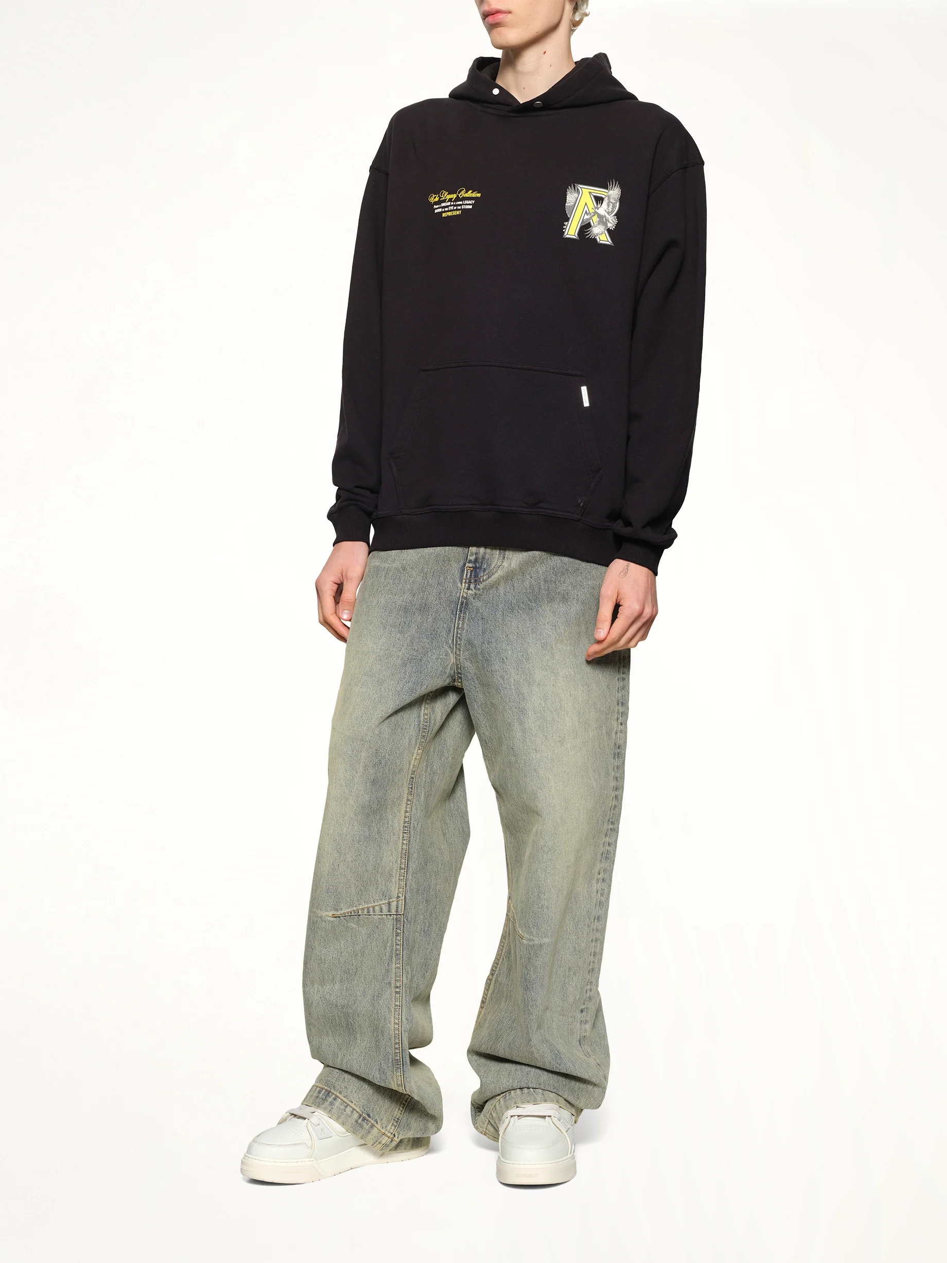Legacy Falcon Hoodie in Jet Black - Image 4