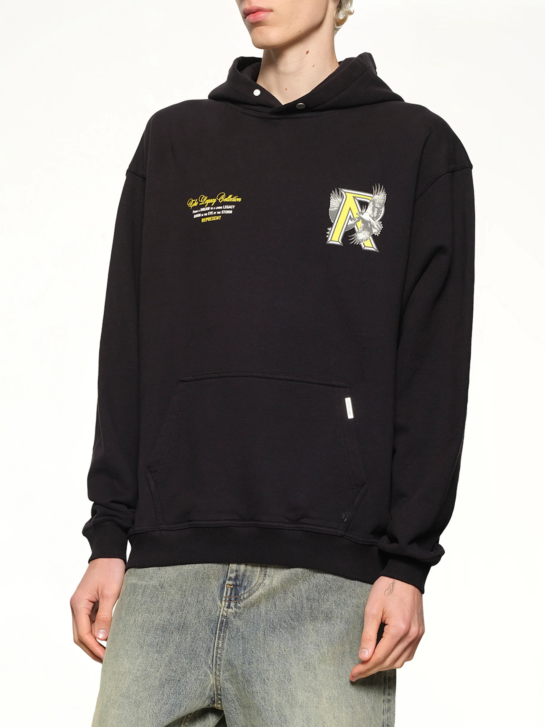 Legacy Falcon Hoodie in Jet Black - Image 6