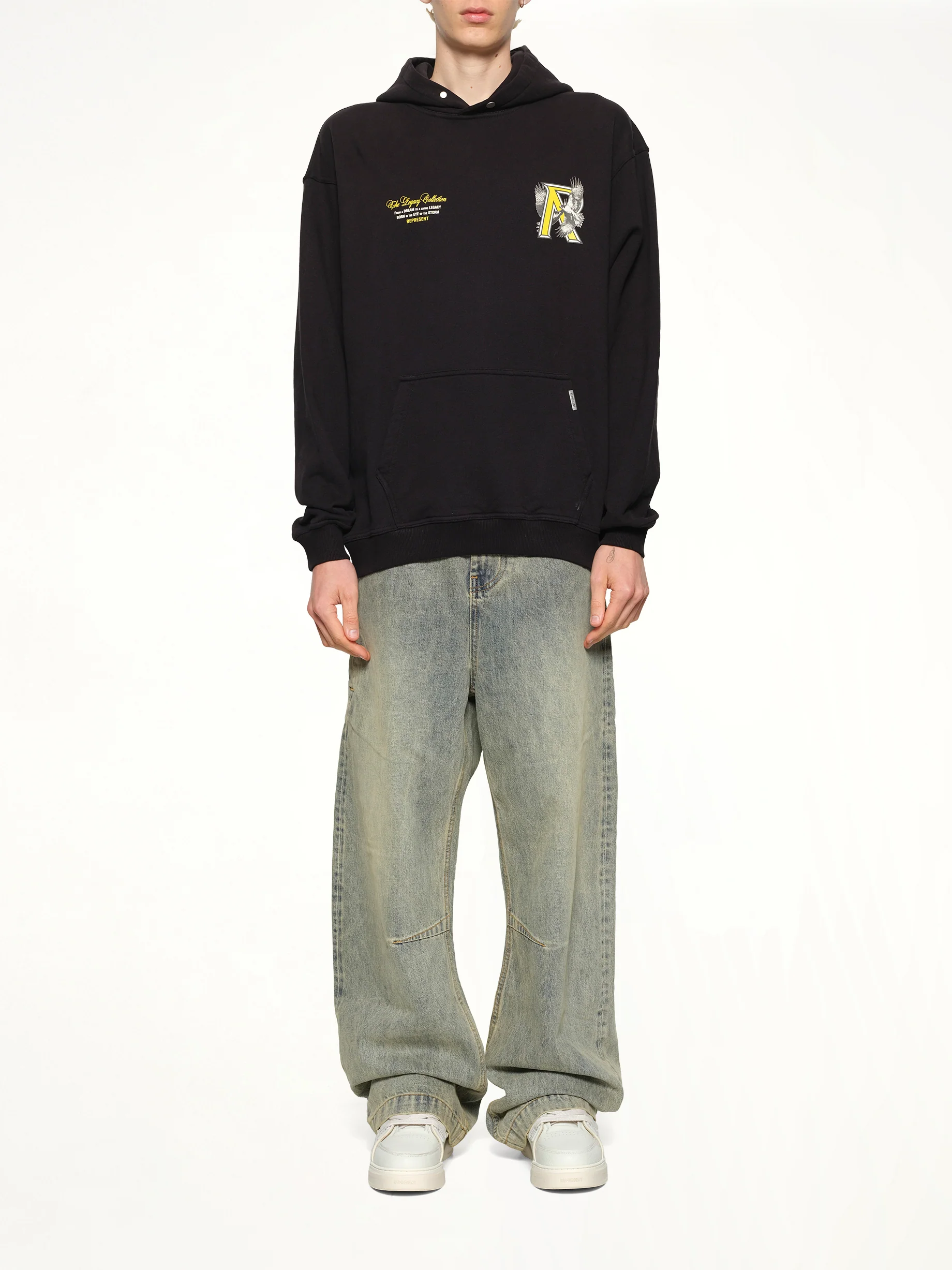 Legacy Falcon Hoodie in Jet Black - Image 7