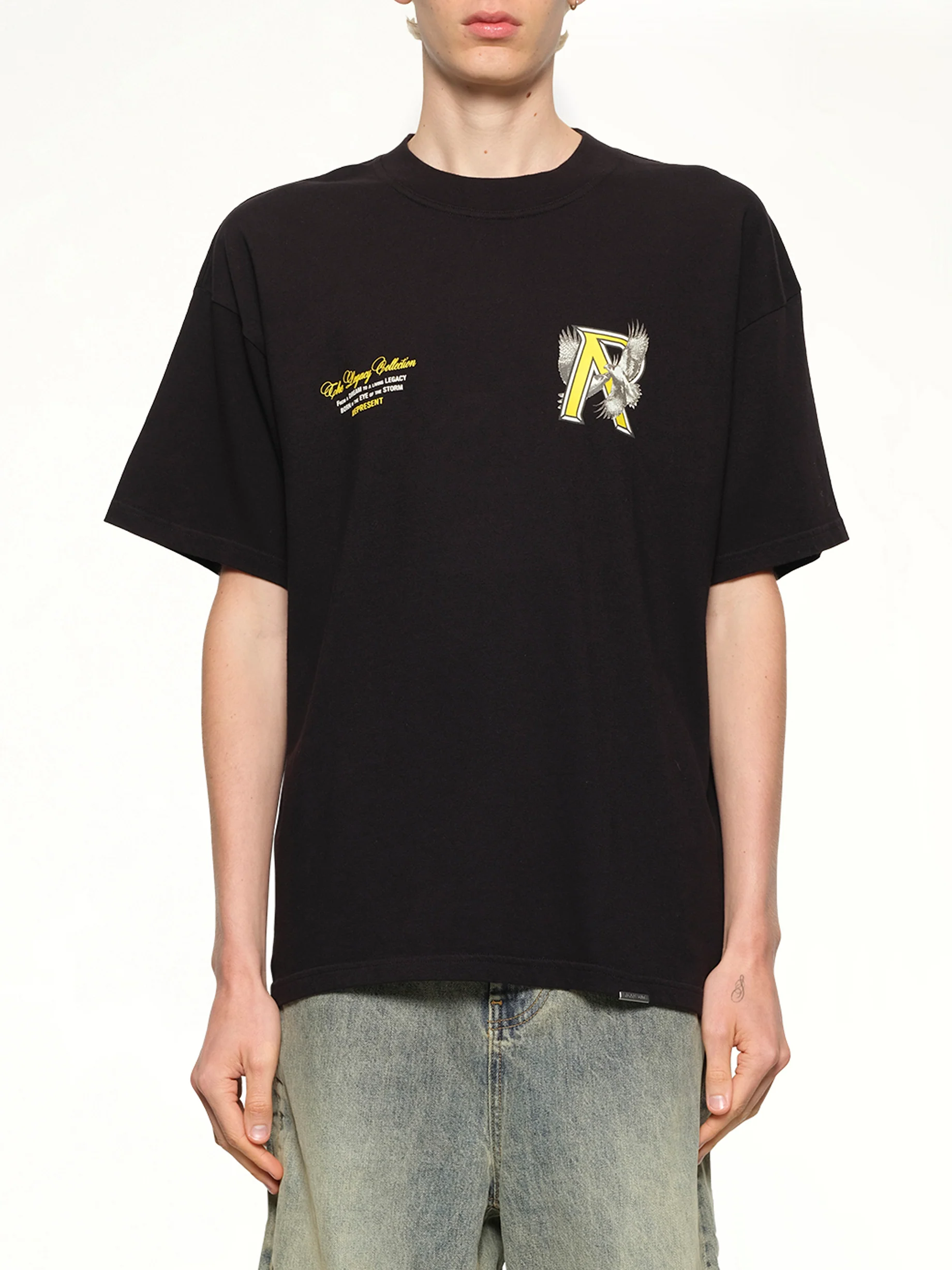 Legacy Falcon T-Shirt in Jet Black