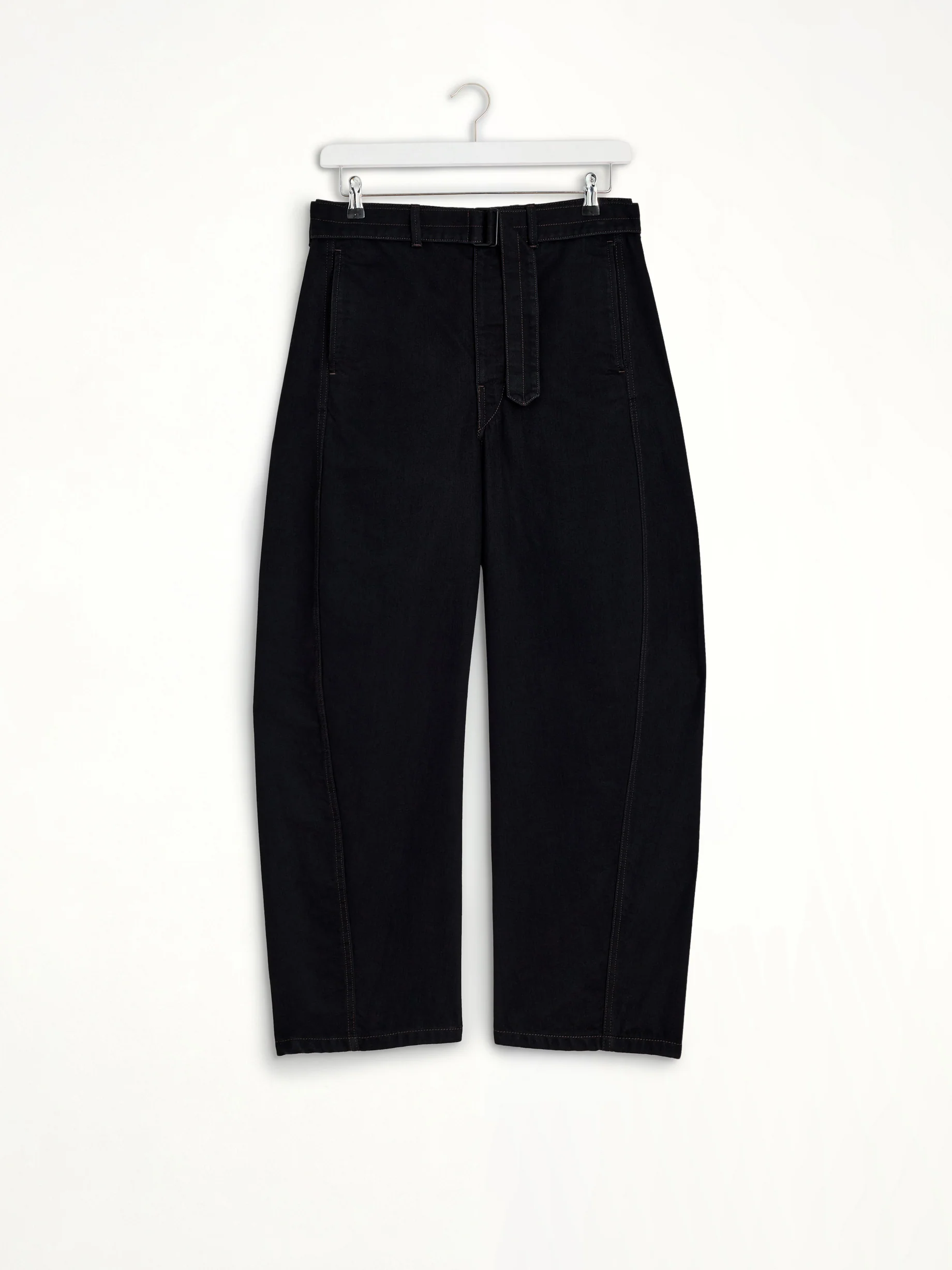 Twisted Belted Pants in Black - Image 2