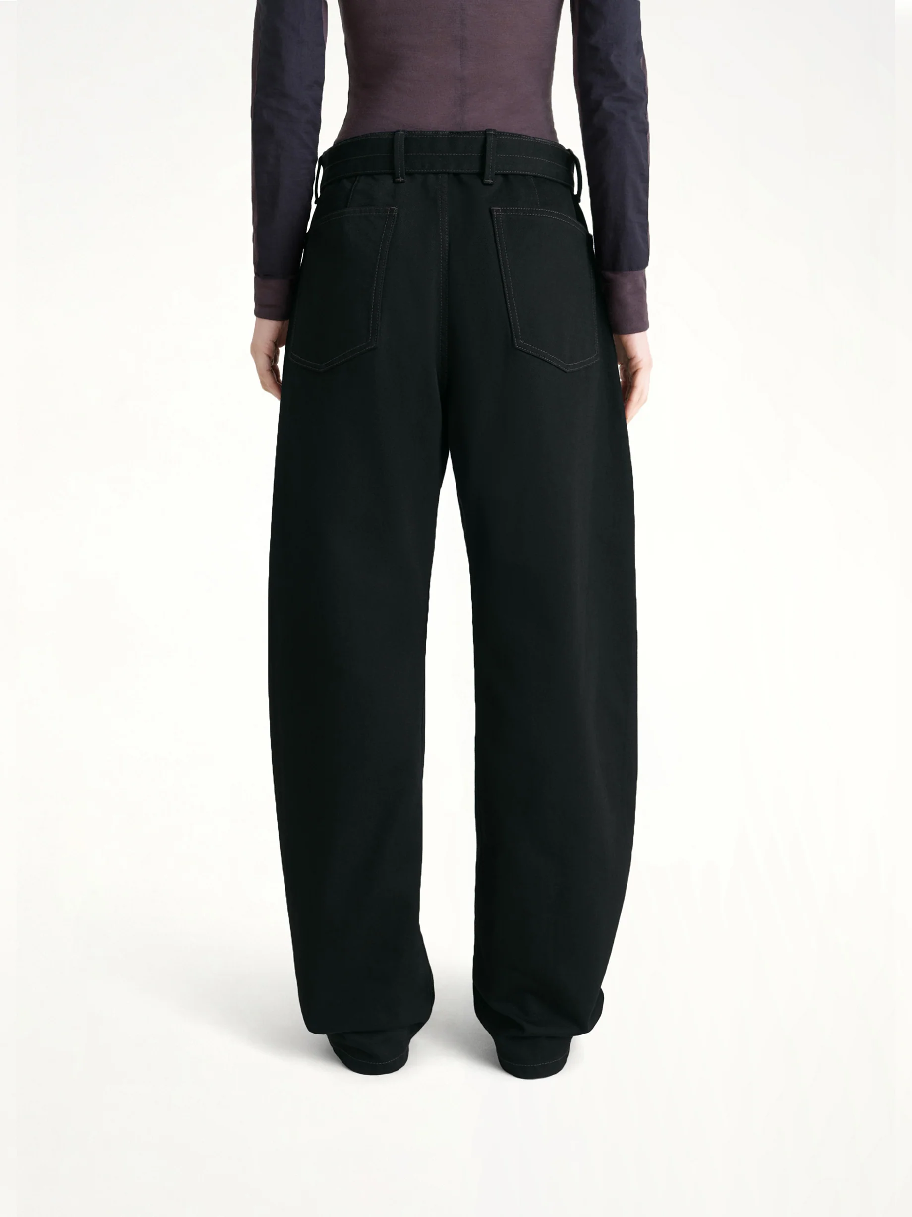 Twisted Belted Pants in Black - Image 5
