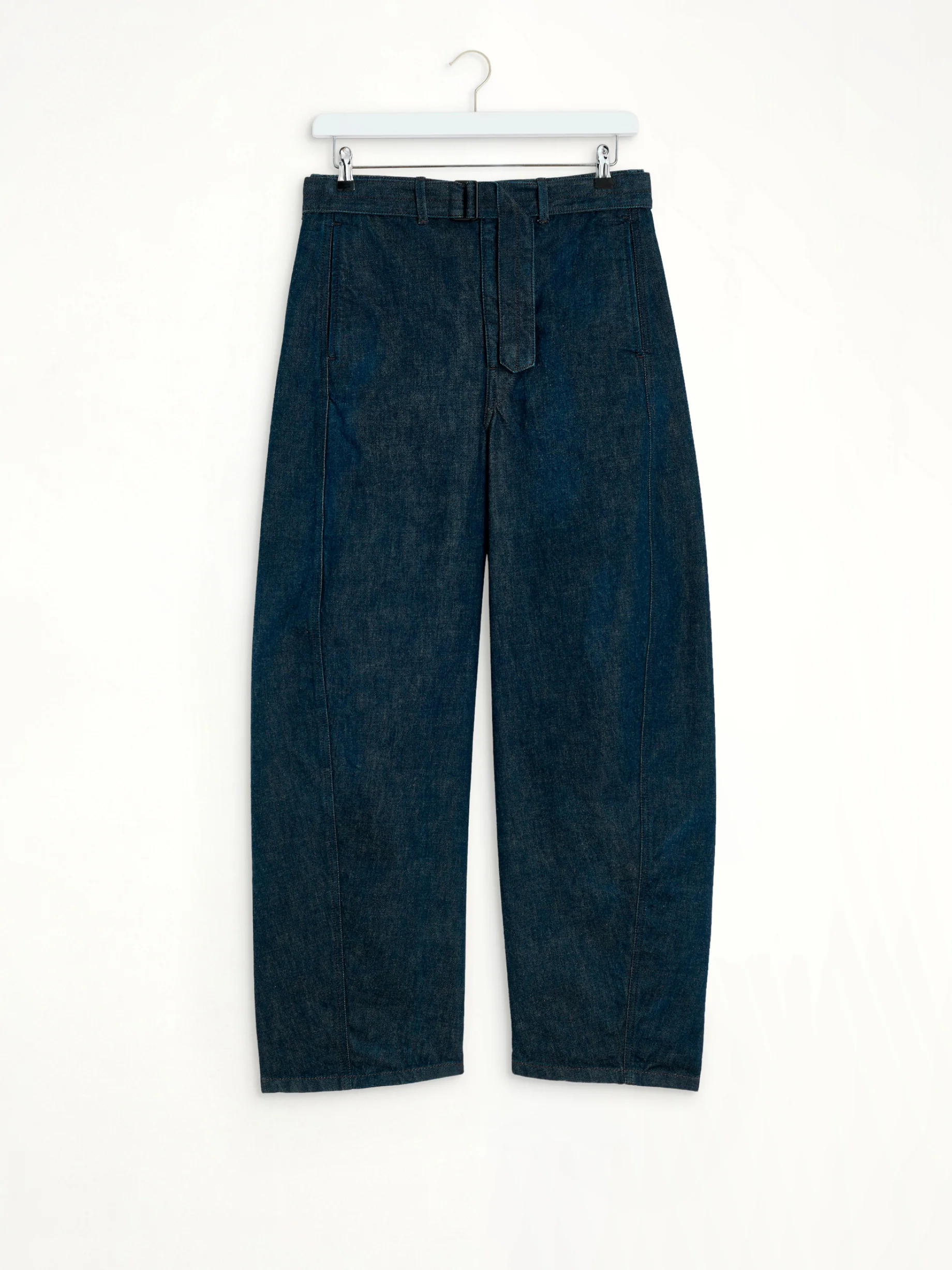 Twisted Belted Pants in Denim Indigo - Image 2