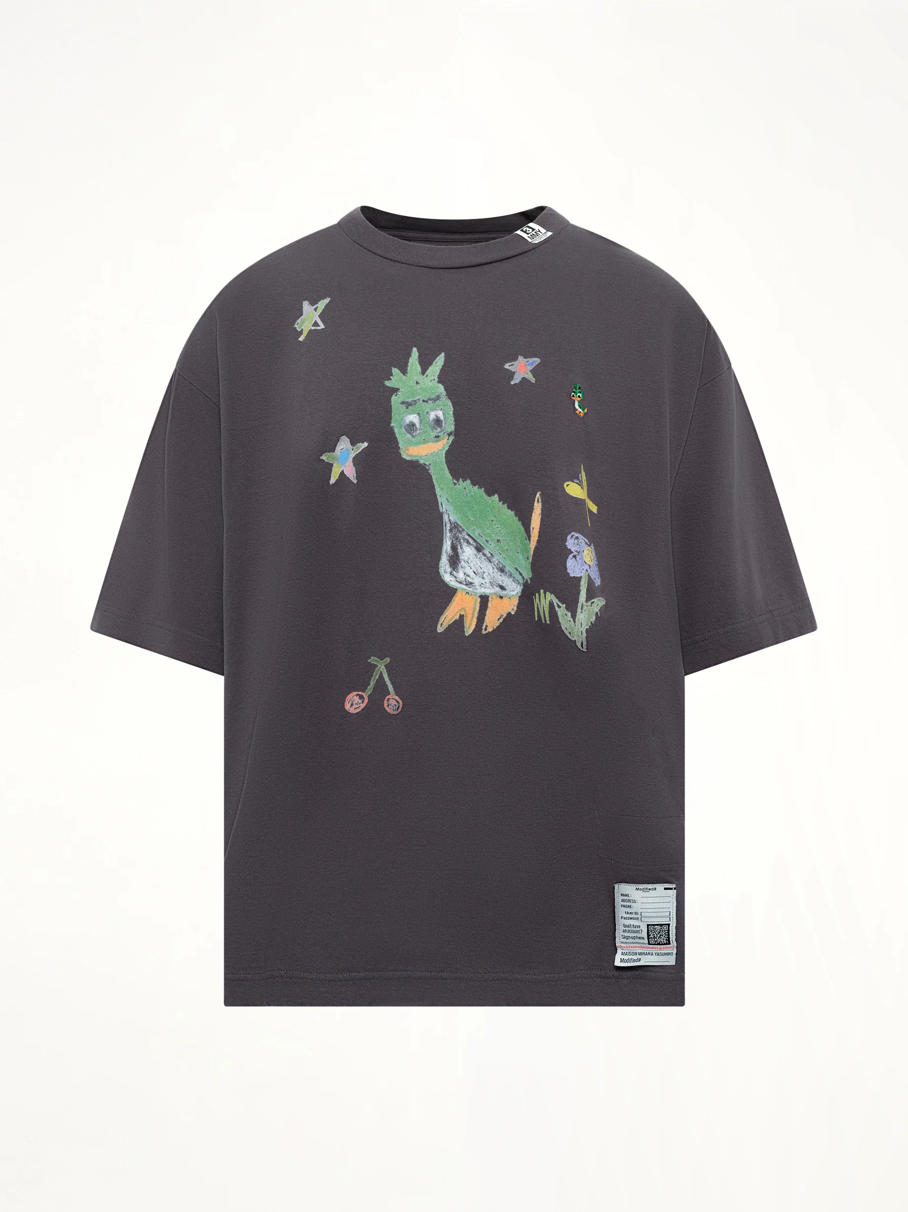 Leon Kids Doodle T-Shirt in Black - Image 2