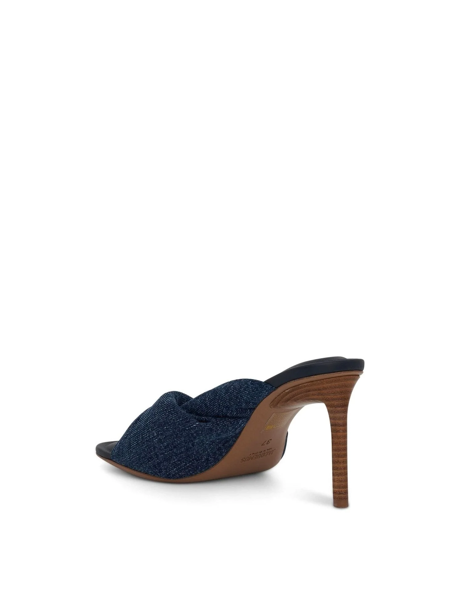 Bagnu Twist Towel Mules in Blue - Image 3