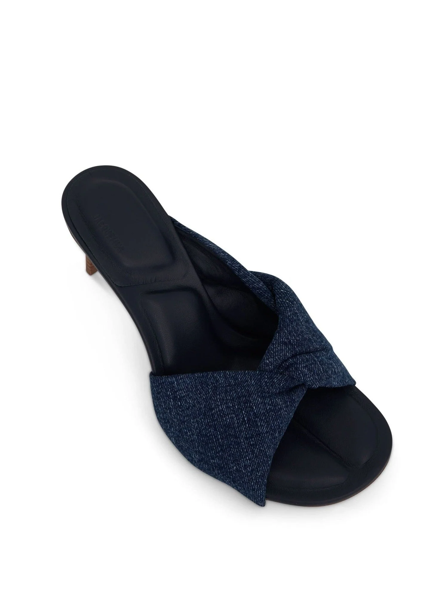 Bagnu Twist Towel Mules in Blue - Image 4
