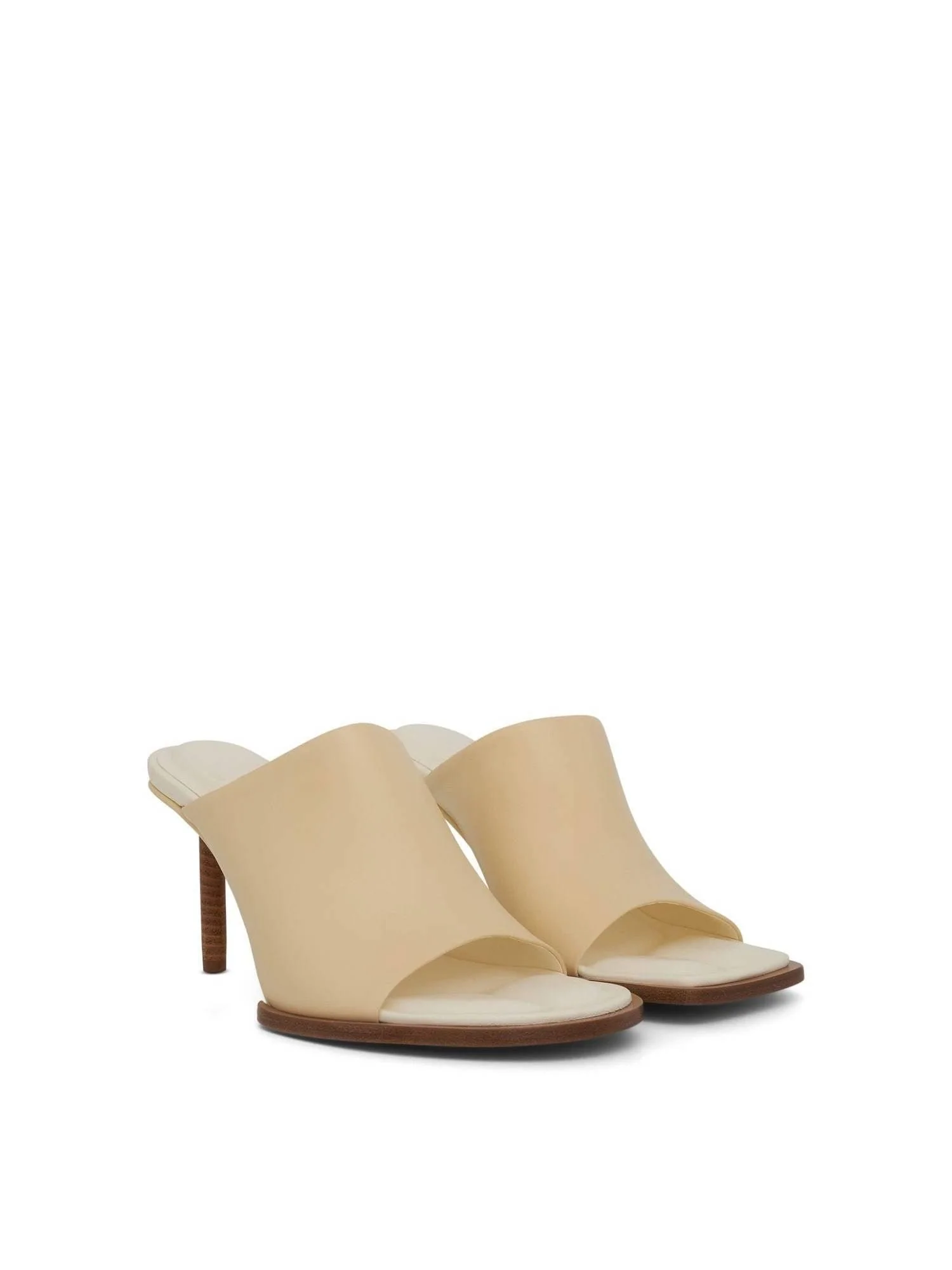 Carre Geometric Mules in Off White - Image 2