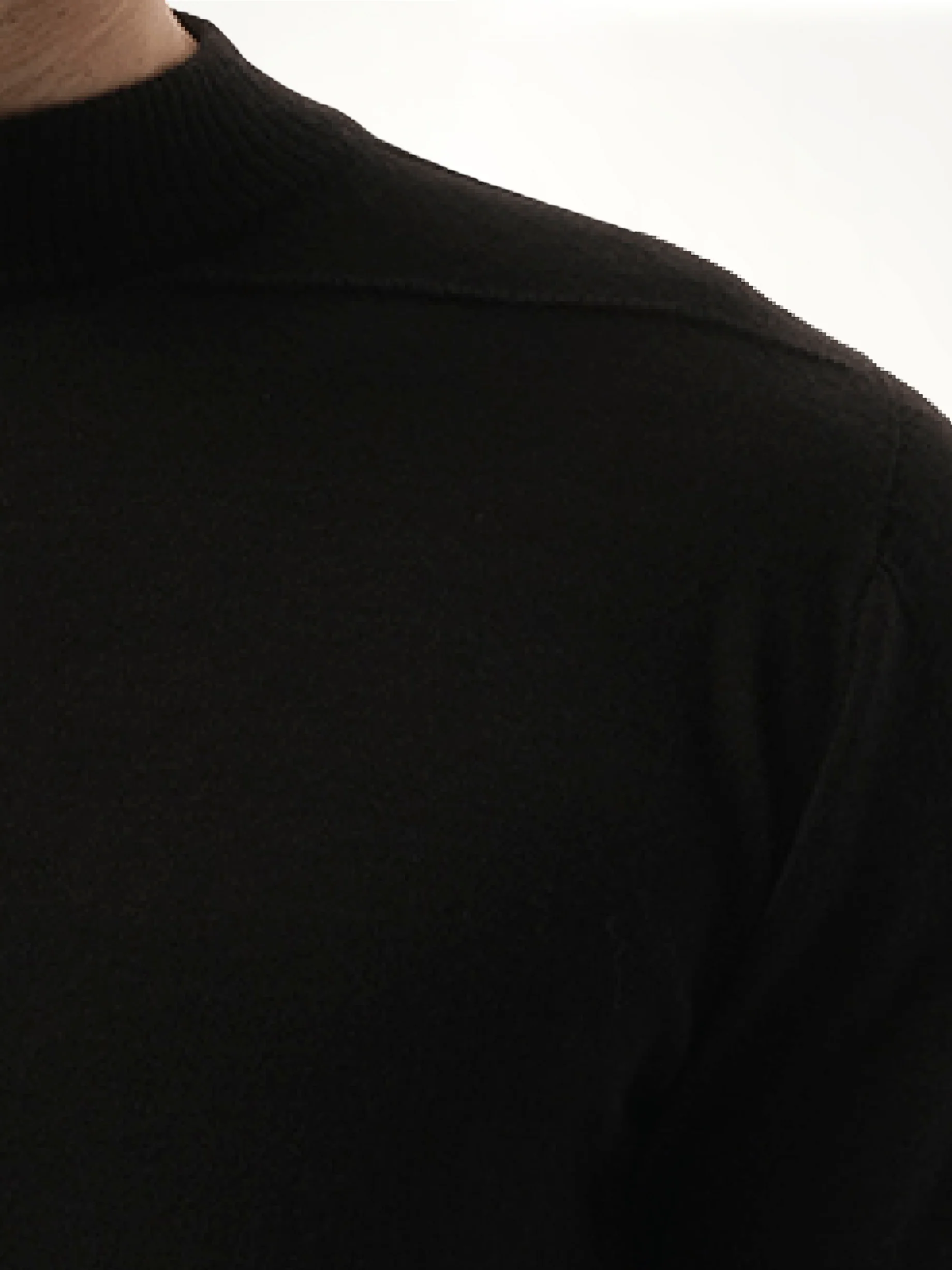 Level Lupetto Sweater in Black - Image 3