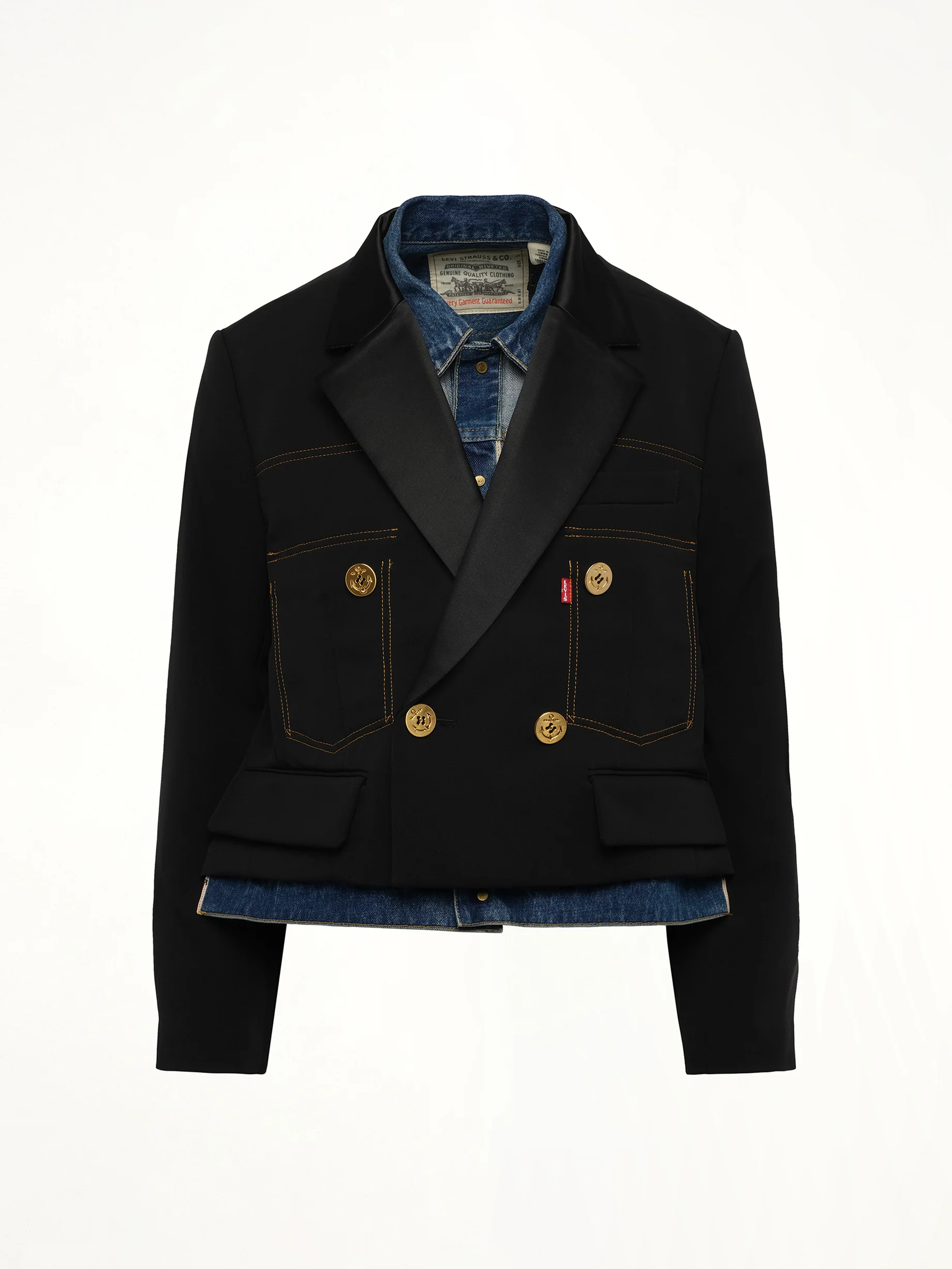Levi's Denim x Matelasse Twill Jacket in Black - Image 2
